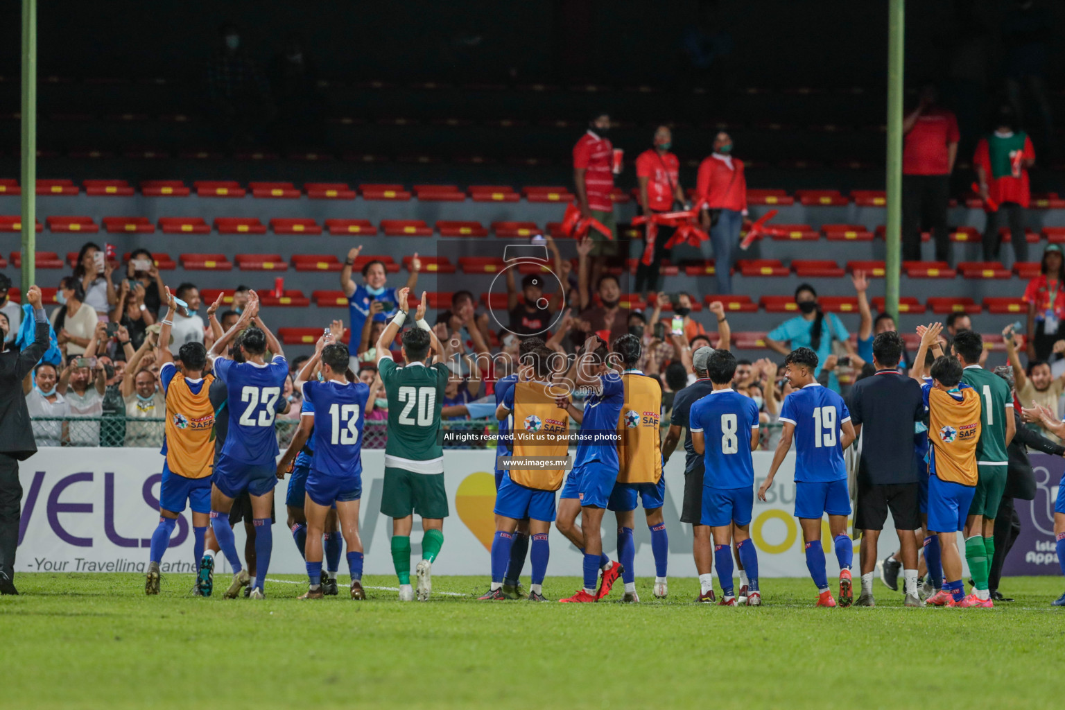 Maldives vs Nepal in SAFF Championship 2021 held on 1st October 2021 in Galolhu National Stadium, Male', Maldives