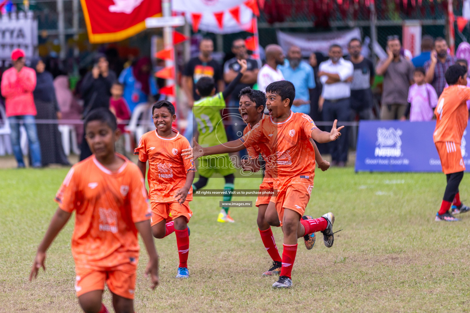 Day 2 of Nestle kids football fiesta, held in Henveyru Football Stadium, Male', Maldives on Thursday, 12th October 2023 Photos: Ismail Thoriq / Images.mv
