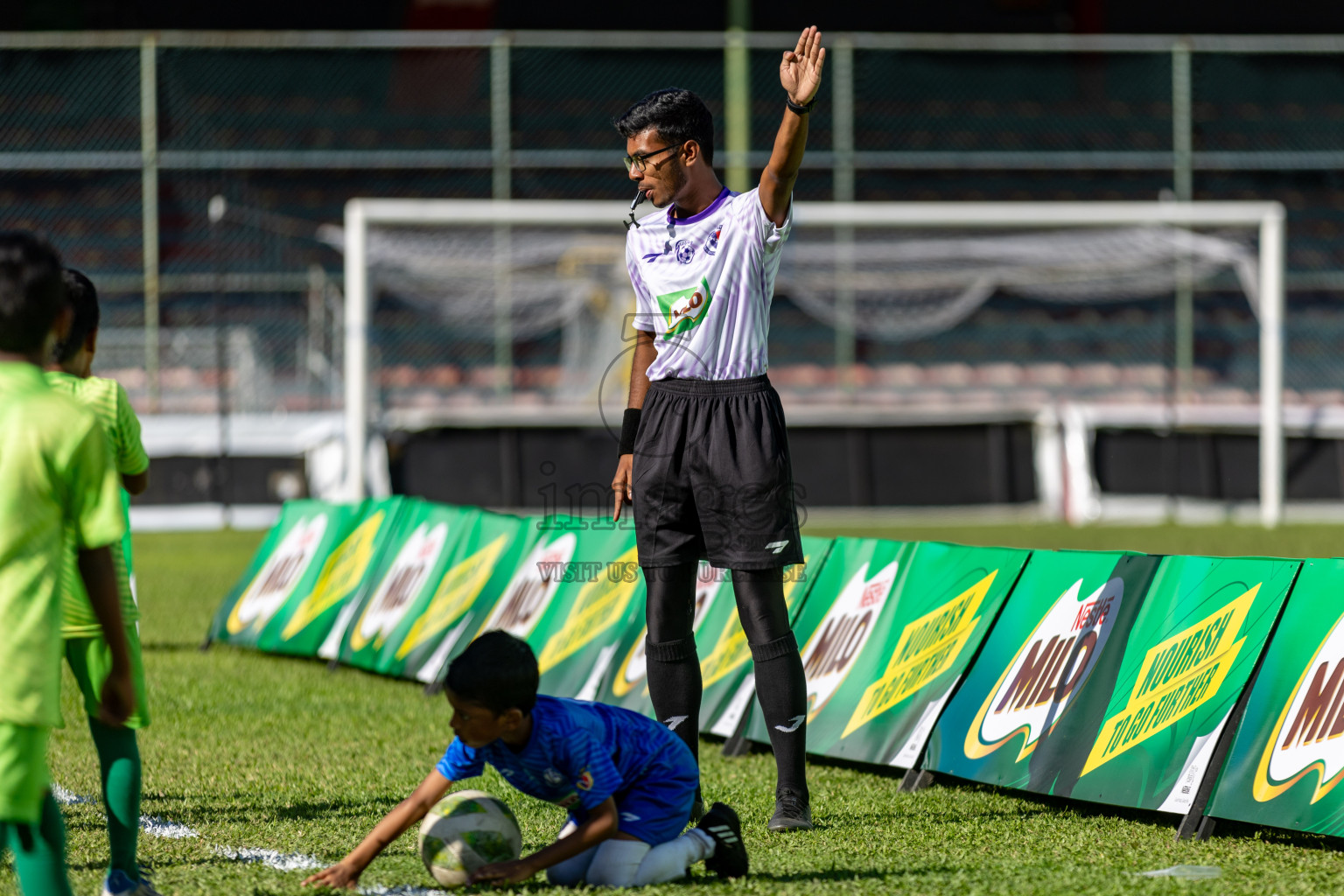 Day 2 of MILO Kids Football Fiesta was held at National Stadium in Male', Maldives on Saturday, 24th February 2024.