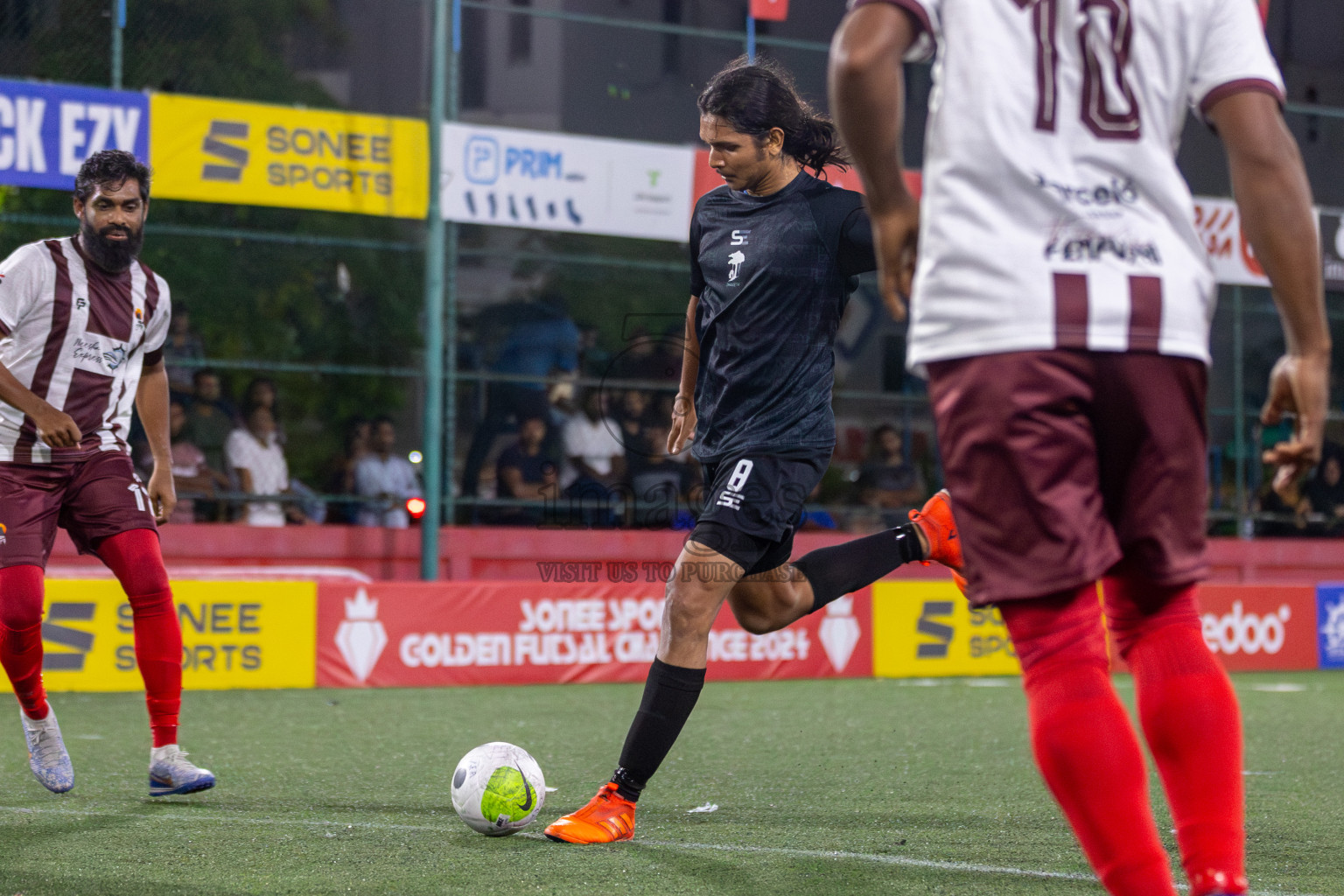 ADh Fenfushi vs ADh Dhangethi in Day 3 of Golden Futsal Challenge 2024 was held on Thursday, 18th January 2024, in Hulhumale', Maldives Photos: Mohamed Mahfooz Moosa / images.mv