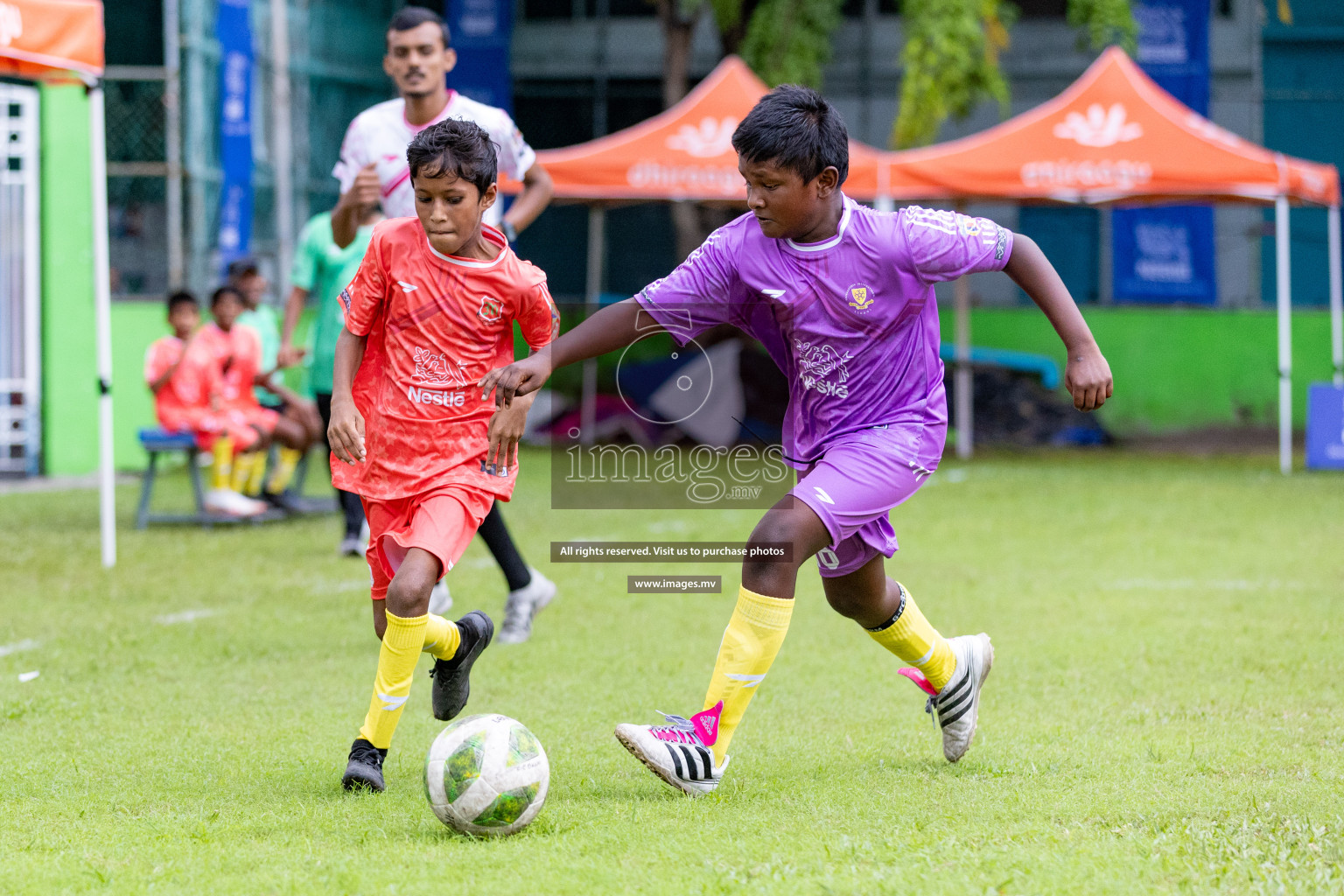 Day 1 of Milo kids football fiesta, held in Henveyru Football Stadium, Male', Maldives on Wednesday, 11th October 2023 Photos: Nausham Waheed/ Images.mv