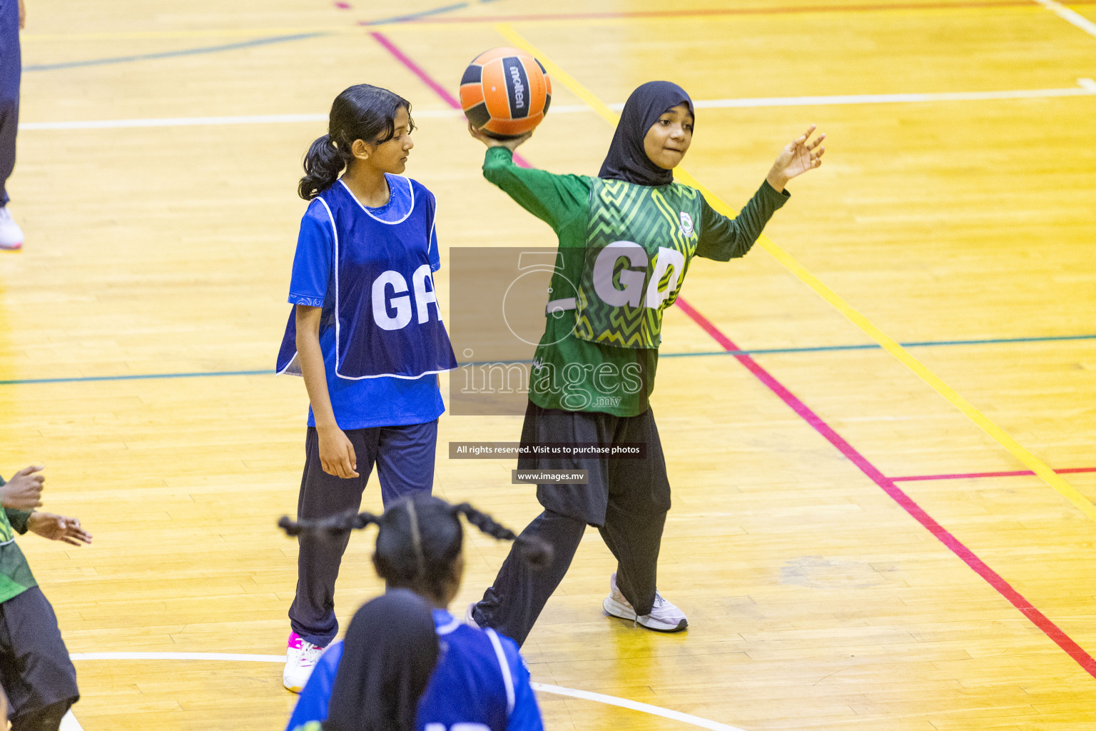 Day7 of 24th Interschool Netball Tournament 2023 was held in Social Center, Male', Maldives on 2nd November 2023. Photos: Nausham Waheed / images.mv