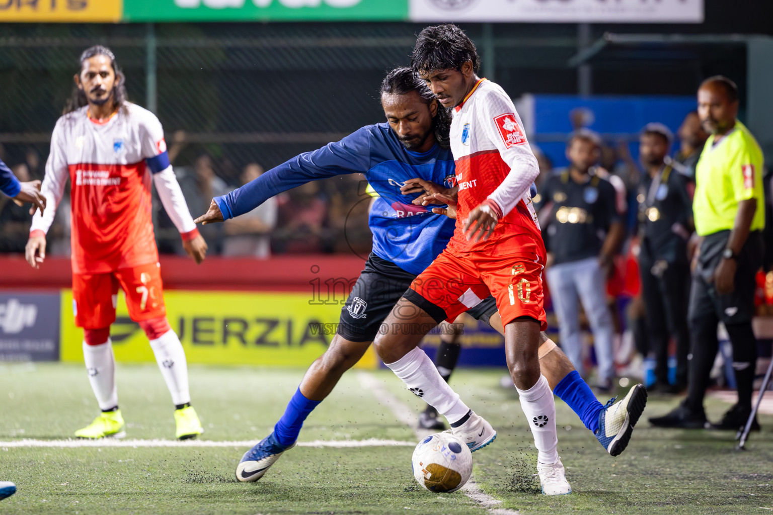 AA Mathiveri vs AA Rasdhoo in Day 15 of Golden Futsal Challenge 2025 was held on Sunday, 19th January 2025, in Hulhumale', Maldives. Photos: Ismail Thoriq / images.mv