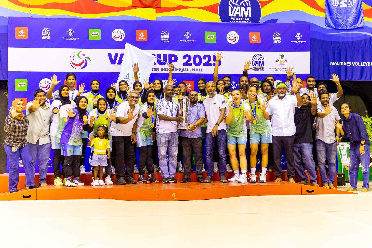Police Club vs Club Wamco in the Final of Women's Division of VAM Cup 2025 held in Male', Maldives on Thursdsay, 17th April 2025 at Social Center Indoor Hall Photos By: Nausham Waheed / images.mv