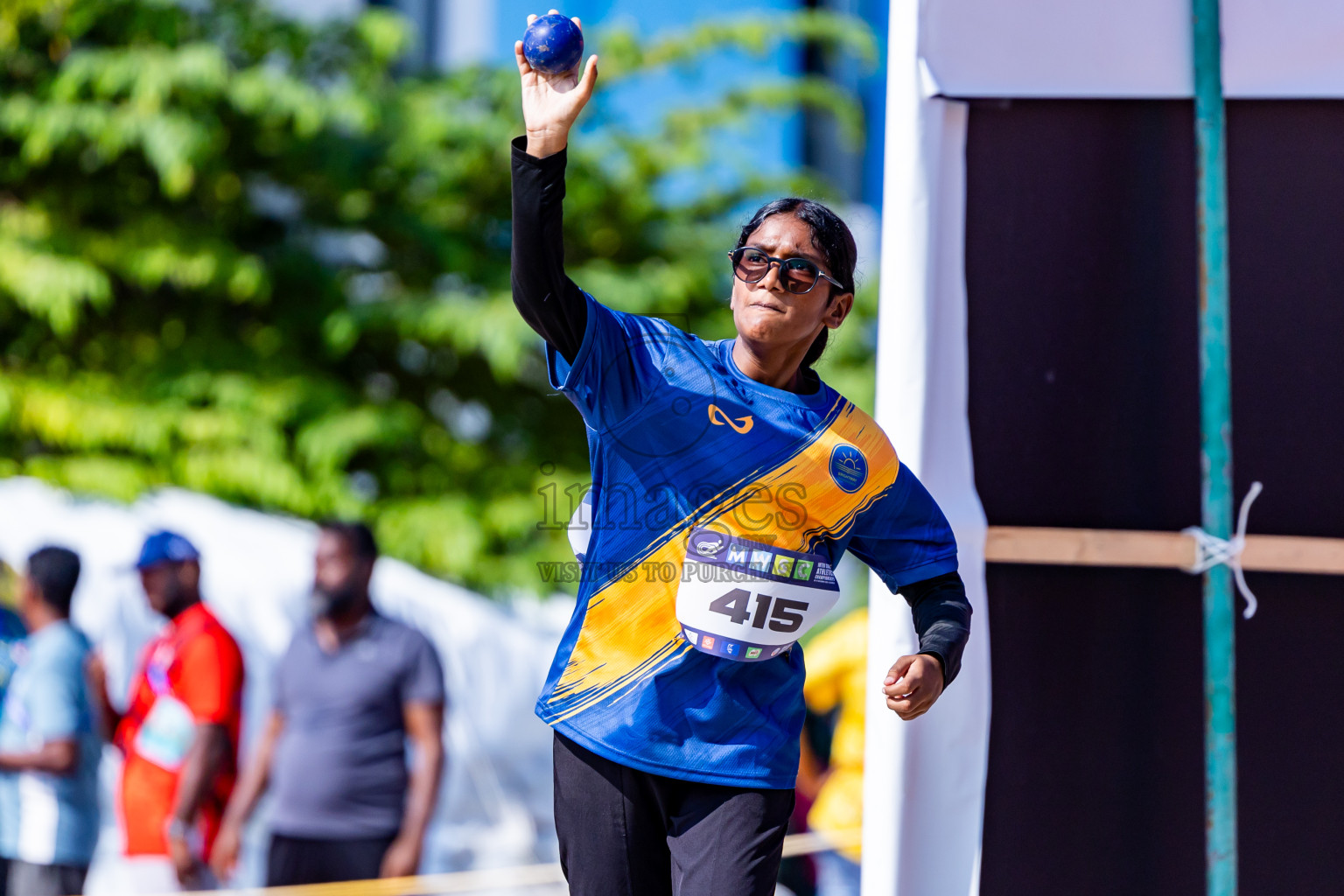 Day 3 of MWSC Interschool Athletics Championships 2024 held in Hulhumale Running Track, Hulhumale, Maldives on Monday, 11th November 2024. Photos by:  Nausham Waheed / Images.mv