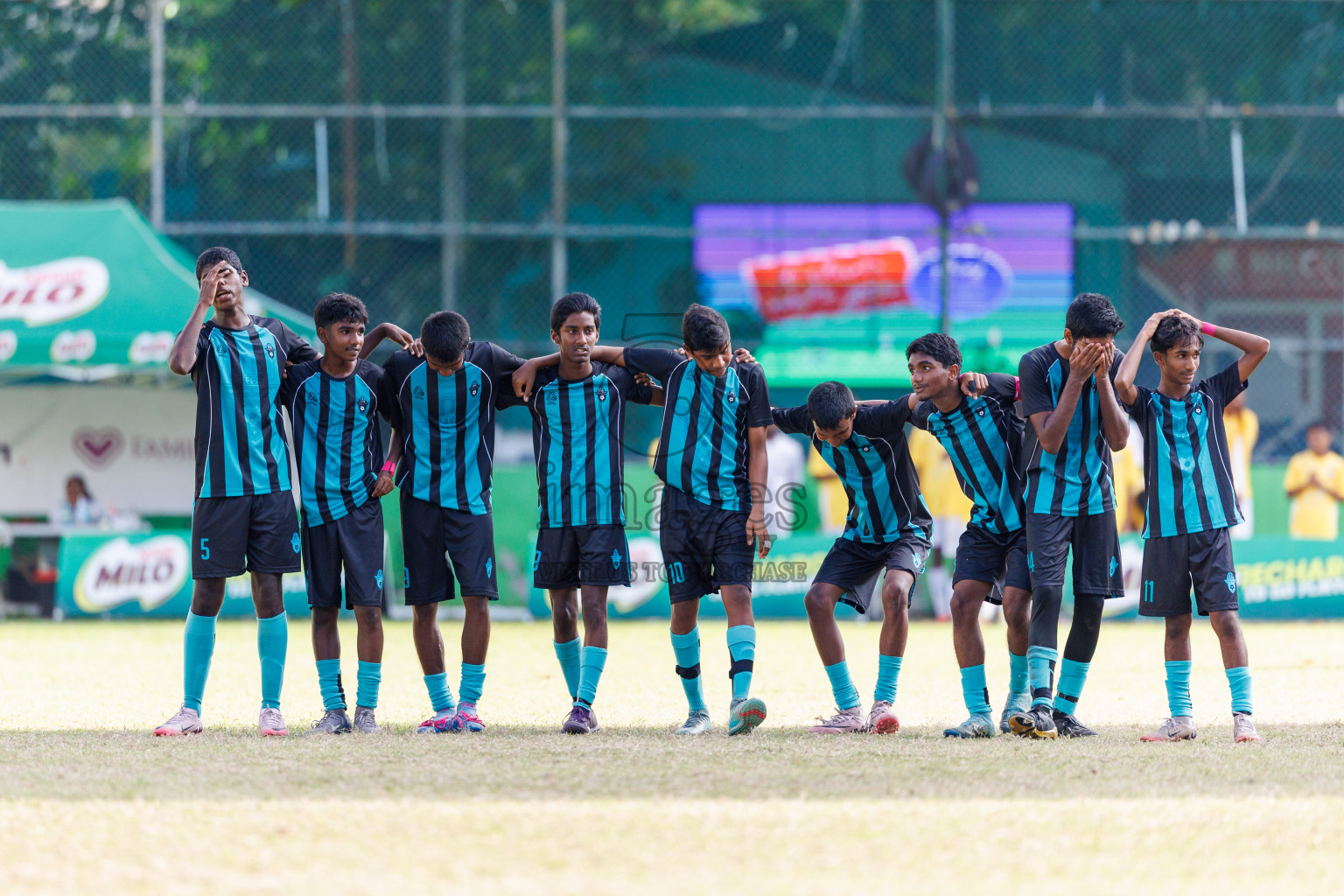 Day 4 of MILO Academy Championship 2025 (U14) was held on Sunday, 2nd November 2025 at Henveiru Football Grounds, Male', Maldives . 
Photos: Hassan Simah / images.mv