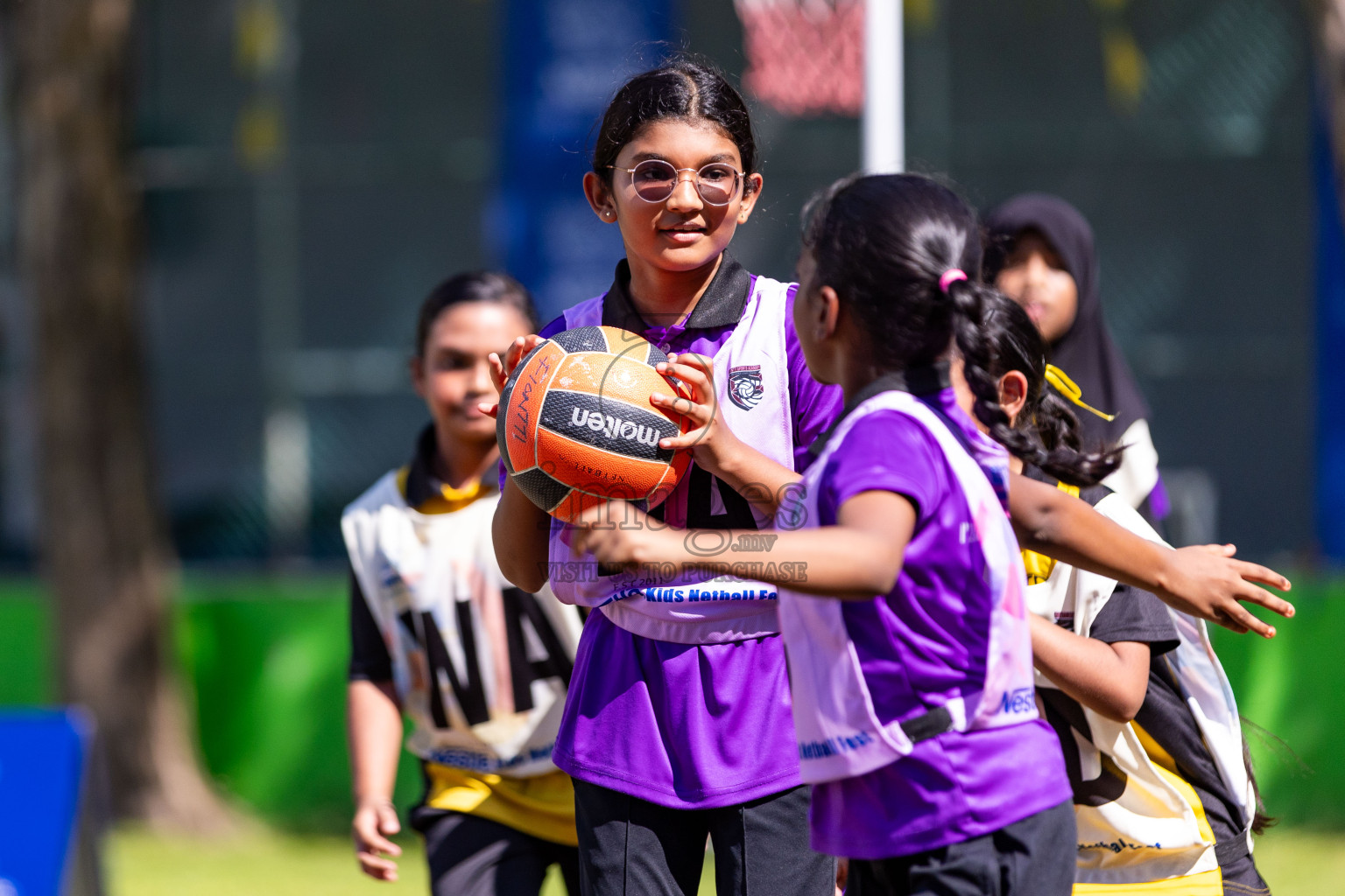 Day 3 of Nestle' Kids Netball Fiesta 2023 held in Henveyru Stadium, Male', Maldives on Saturday, 2nd December 2023. Photos by Nausham Waheed / Images.mv