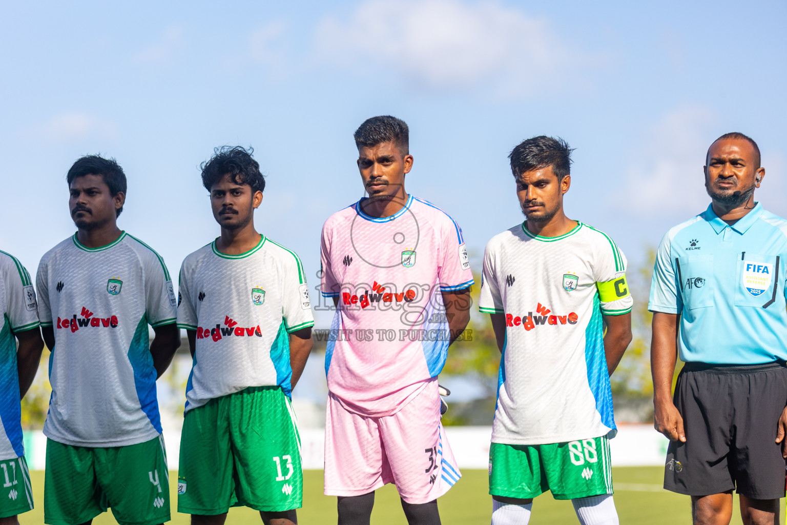 Huss Songun Football Team vs CC Sports Club in Day 2 of Eydhafushi Cup 2025 held in Eydhafushi Football Stadium at B. Eydhafushi, Maldives on Saturday, 6th September 2025. Photos: Mohamed Mahfouz Moosa / images.mv