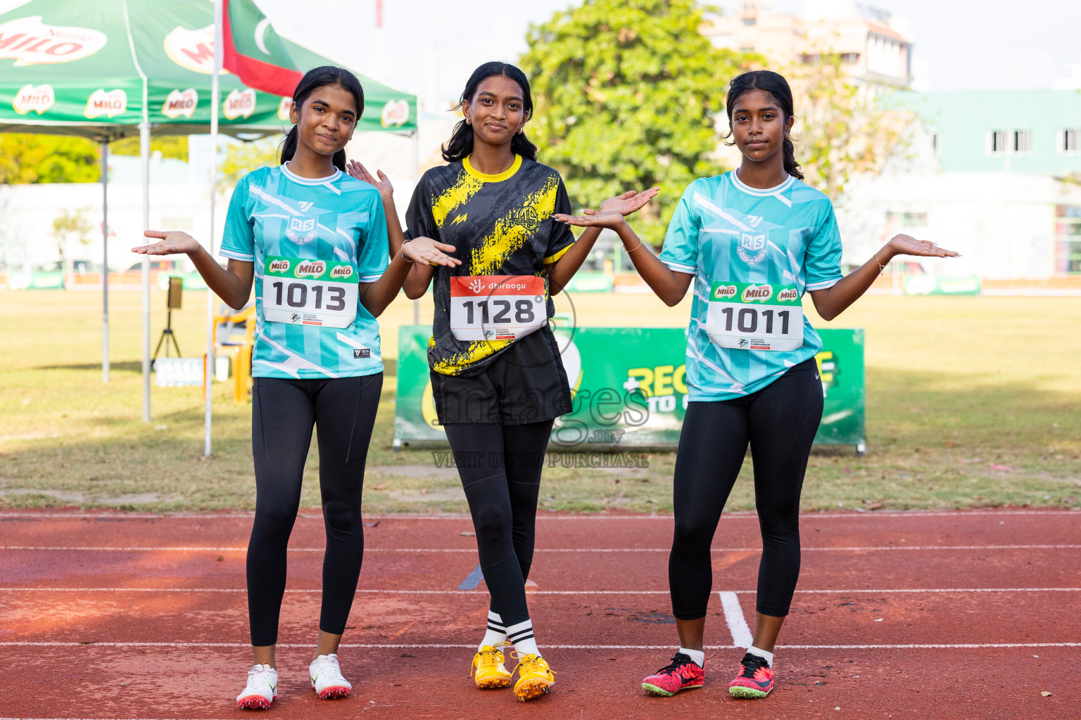 Day 4 of Inter-school Athletics Championship 2025 held in Ekuveni Synthetic Track, Male', Maldives on Thursday, 09th October 2025. Photos by: Raaif Yoosuf / Images.mv