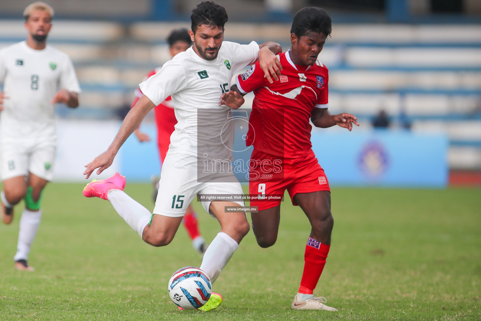 Nepal vs Pakistan in SAFF Championship 2023 held in Sree Kanteerava Stadium, Bengaluru, India, on Tuesday, 27th June 2023. Photos: Nausham Waheed, Hassan Simah / images.mv