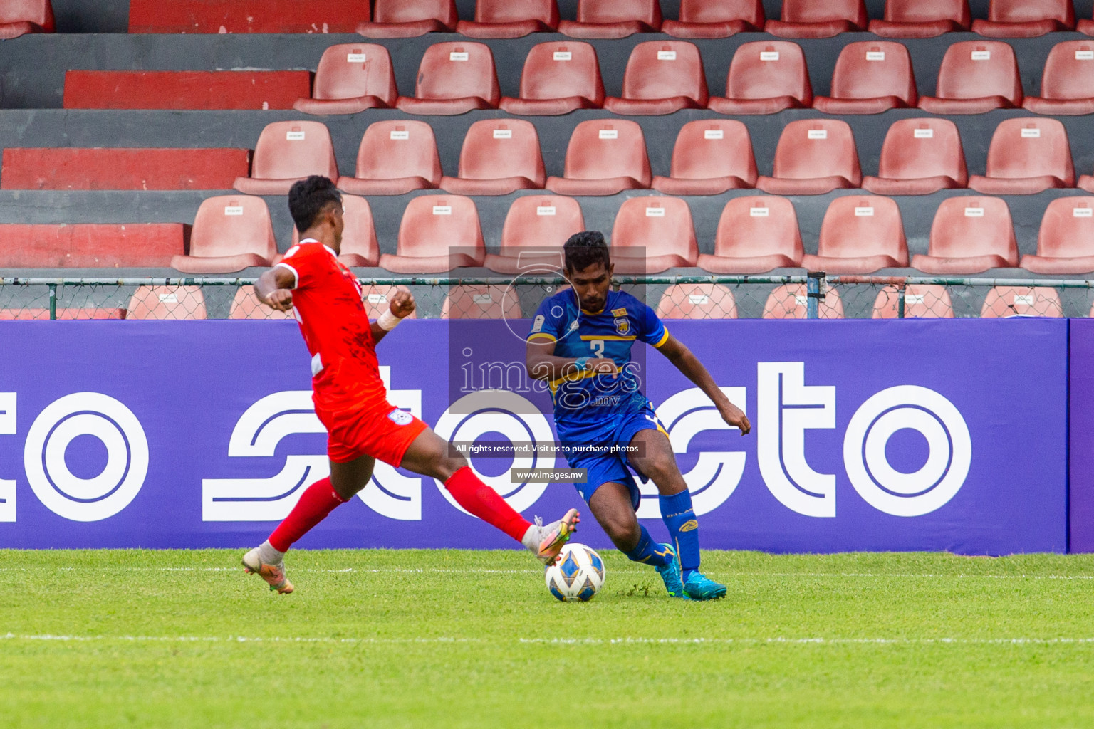 Bangladesh vs Sri Lanka in SAFF Championship 2021 held on 1st October 2021 in Galolhu National Stadium, Male', Maldives