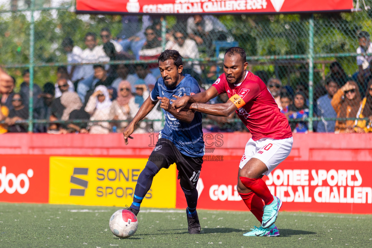 K Gaafaru vs K Kaashidhoo in Day 19 of Golden Futsal Challenge 2024 was held on Friday, 2nd February 2024, in Hulhumale', Maldives
Photos: Ismail Thoriq / images.mv