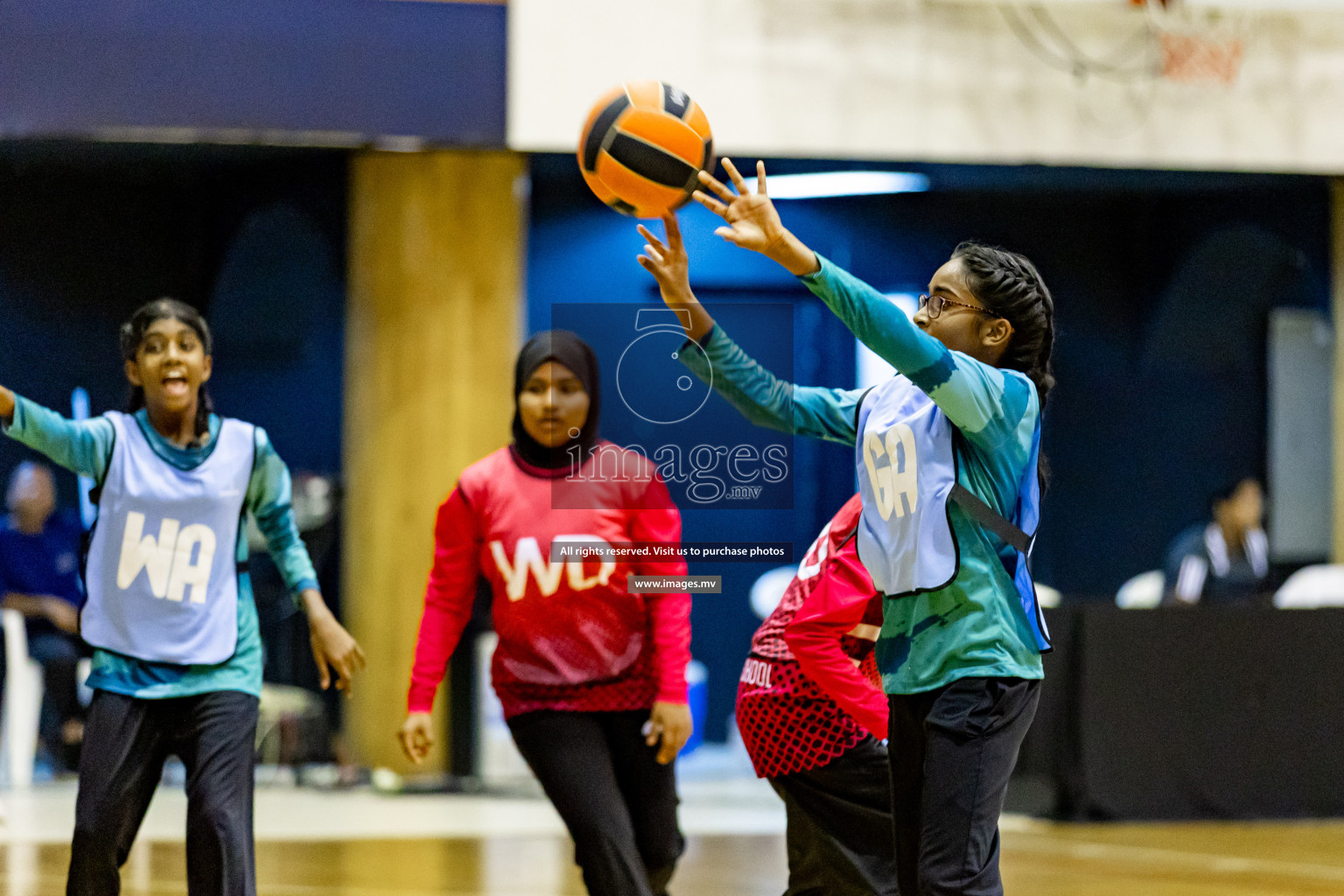 Day 8 of 24th Interschool Netball Tournament 2023 was held in Social Center, Male', Maldives on 3rd November 2023. Photos: Hassan Simah, Nausham Waheed / images.mv