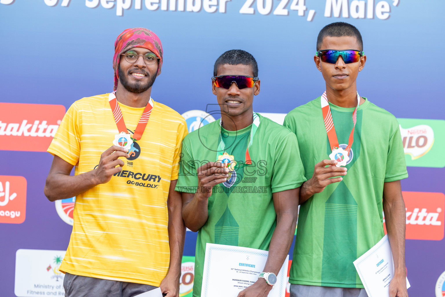 Day 2 of 33rd National Athletics Championship was held in Ekuveni Track at Male', Maldives on Friday, 6th September 2024.
Photos: Ismail Thoriq / images.mv