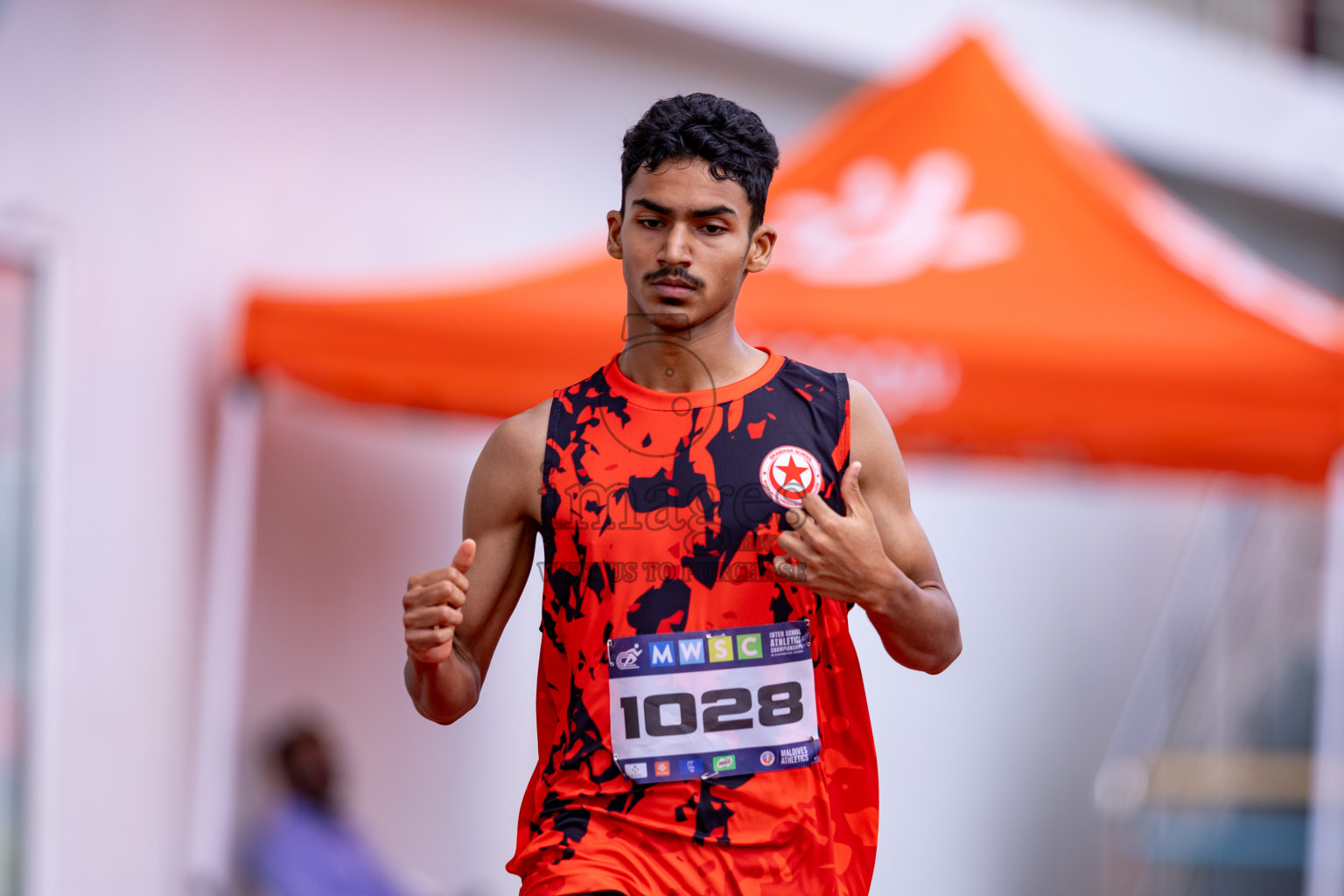 Day 3 of MWSC Interschool Athletics Championships 2024 held in Hulhumale Running Track, Hulhumale, Maldives on Monday, 11th November 2024. 
Photos by: Hassan Simah / Images.mv