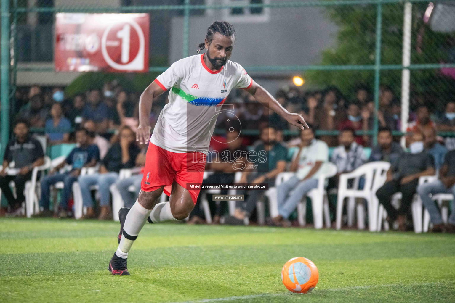 Team FSM Vs Prisons Club in the Semi Finals of Club Maldives 2021 held in Hulhumale, Maldives on 15 December 2021. Photos: Ismail Thoriq / images.mv