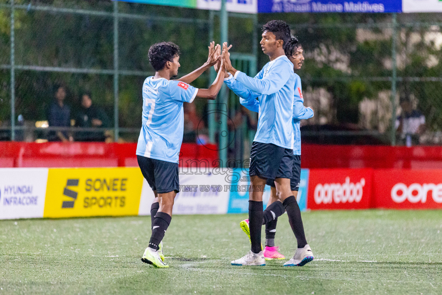 F Magoodhoo vs F Feeali in Day 17 of Golden Futsal Challenge 2024 was held on Wednesday, 31st January 2024, in Hulhumale', Maldives Photos: Hassan Simah / images.mv