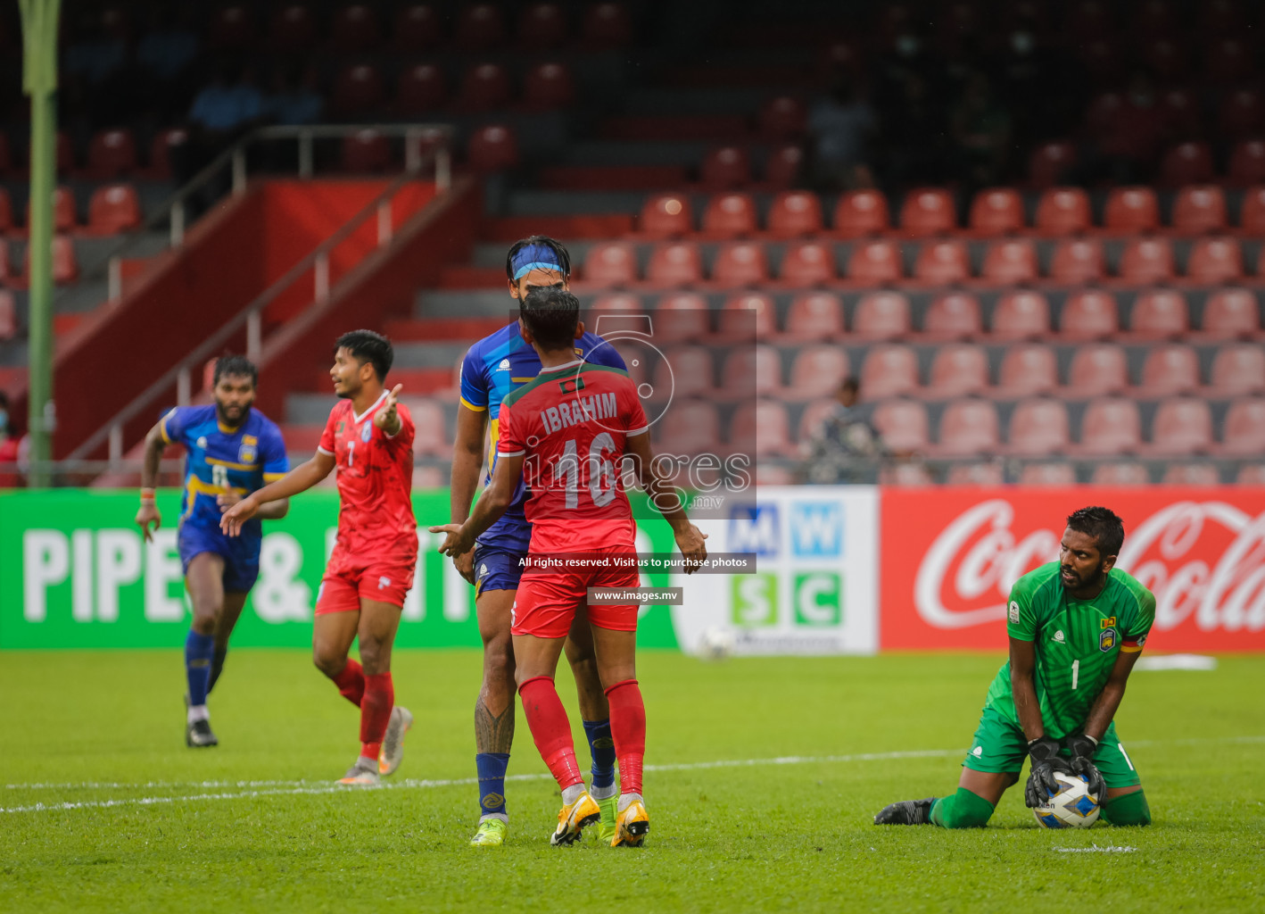 Bangladesh vs Sri Lanka in SAFF Championship 2021 held on 1st October 2021 in Galolhu National Stadium, Male', Maldives