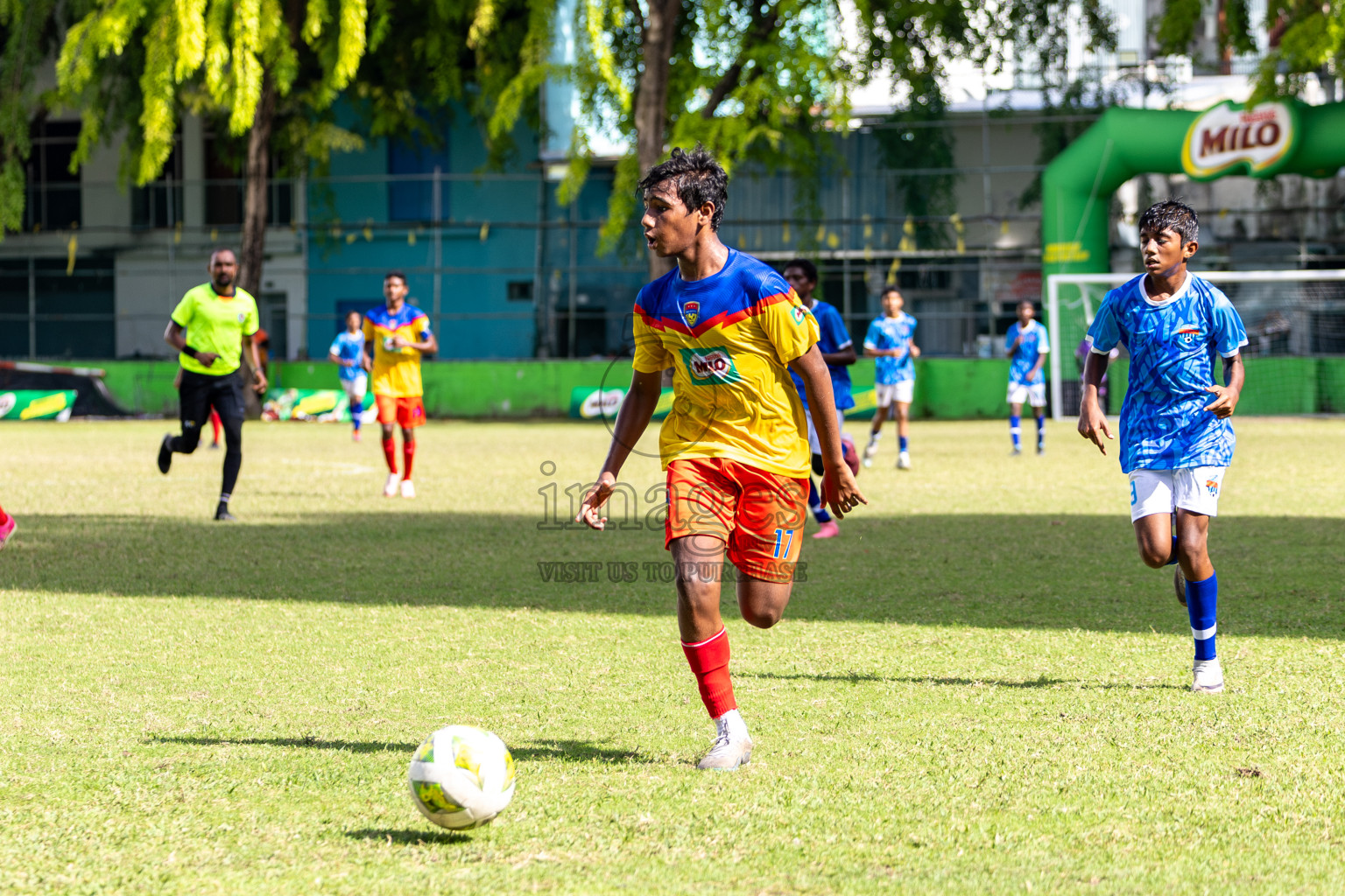 Day 4 of MILO Academy Championship 2024 (U-14) was held in Henveyru Stadium, Male', Maldives on Sunday, 3rd November 2024. 
Photos: Hassan Simah / Images.mv