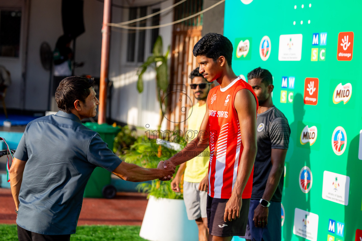 Day 3 of 12th Milo Association Championships was held in Ekuveni Track at Male', Maldives on Saturday, 26th April 2025. Photos: Nausham Waheed / images.mv