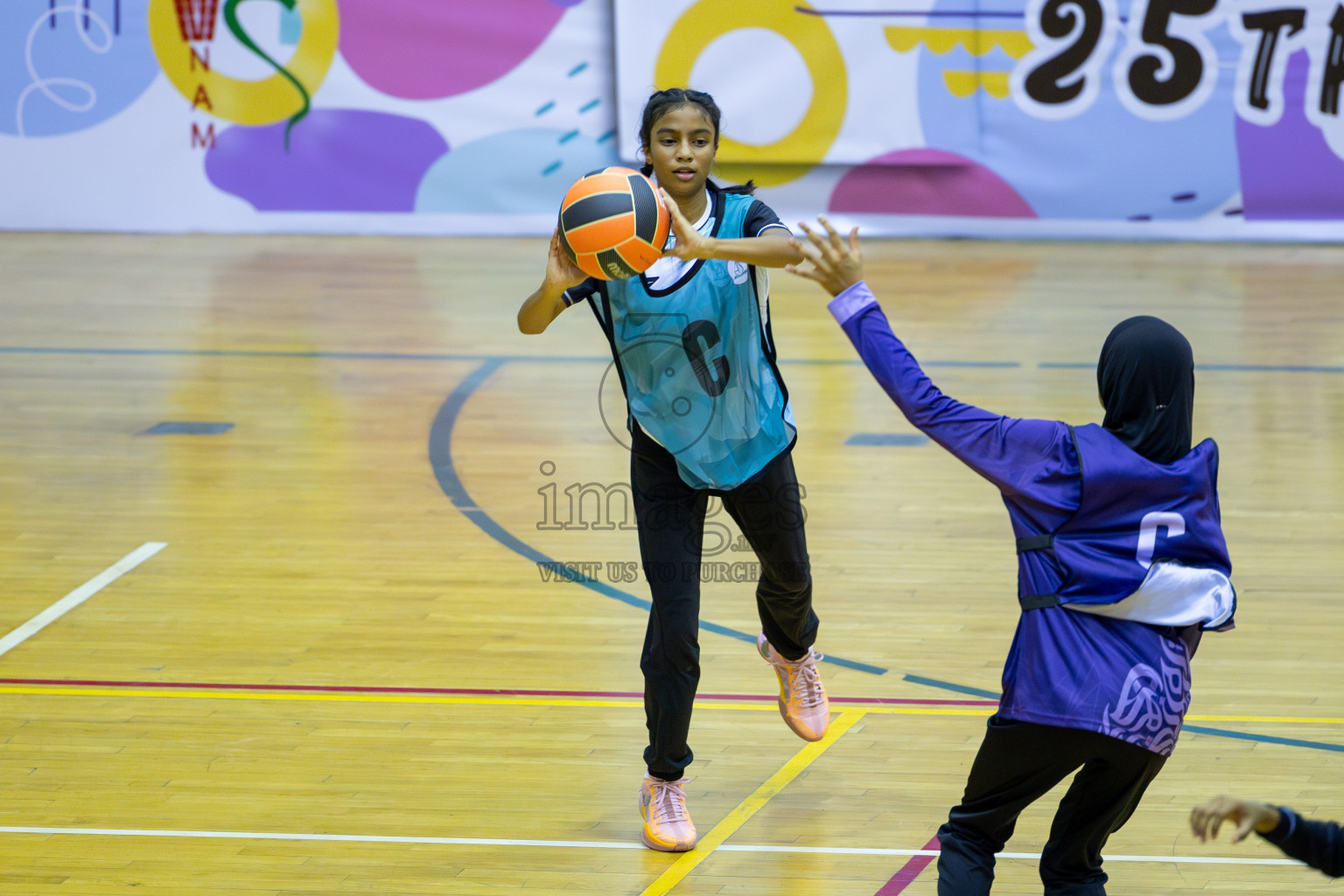 Day 13 of 25th Inter-School Netball Tournament was held in Social Center at Male', Maldives on Saturday, 24th August 2024. Photos: Mohamed Mahfooz Moosa / images.mv