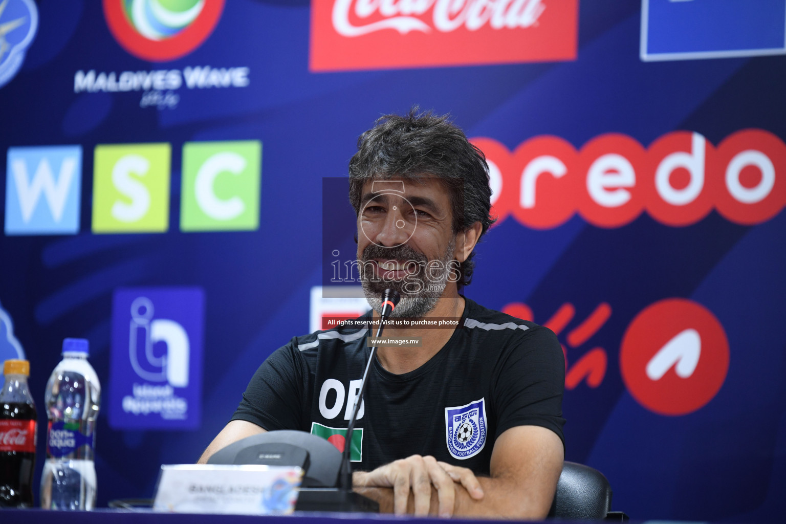 Match Day 3, Pre-match Press Conference of SAFF Championship 2021 held on 06th October 2021 at Galholhu National Stadium, Male', Maldives