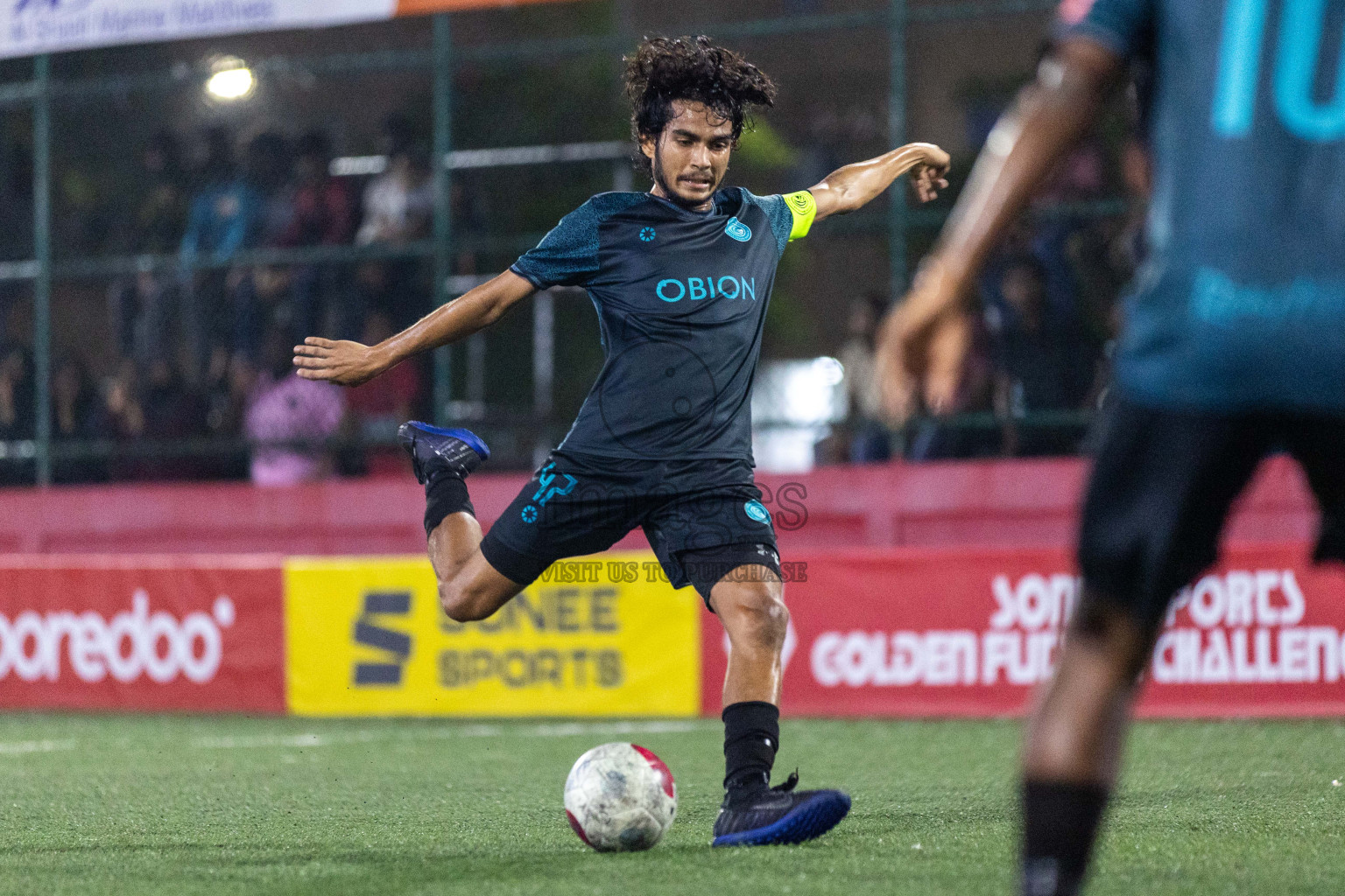 Sh Feydhoo vs Sh Foakaidhoo in Day 16 of Golden Futsal Challenge 2024 was held on Tuesday, 30th January 2024, in Hulhumale', Maldives Photos: Nausham Waheed / images.mv