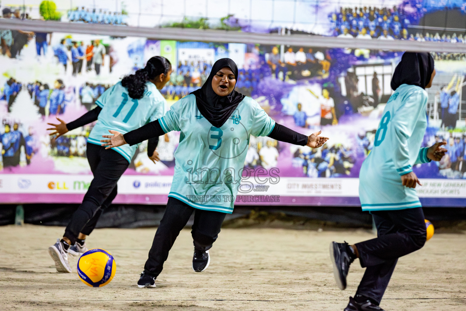 U19 Male and Atoll Girl's Finals in Day 9 of Interschool Volleyball Tournament 2024 was held in ABC Court at Male', Maldives on Saturday, 30th November 2024. Photos: Hassan Simah / images.mv