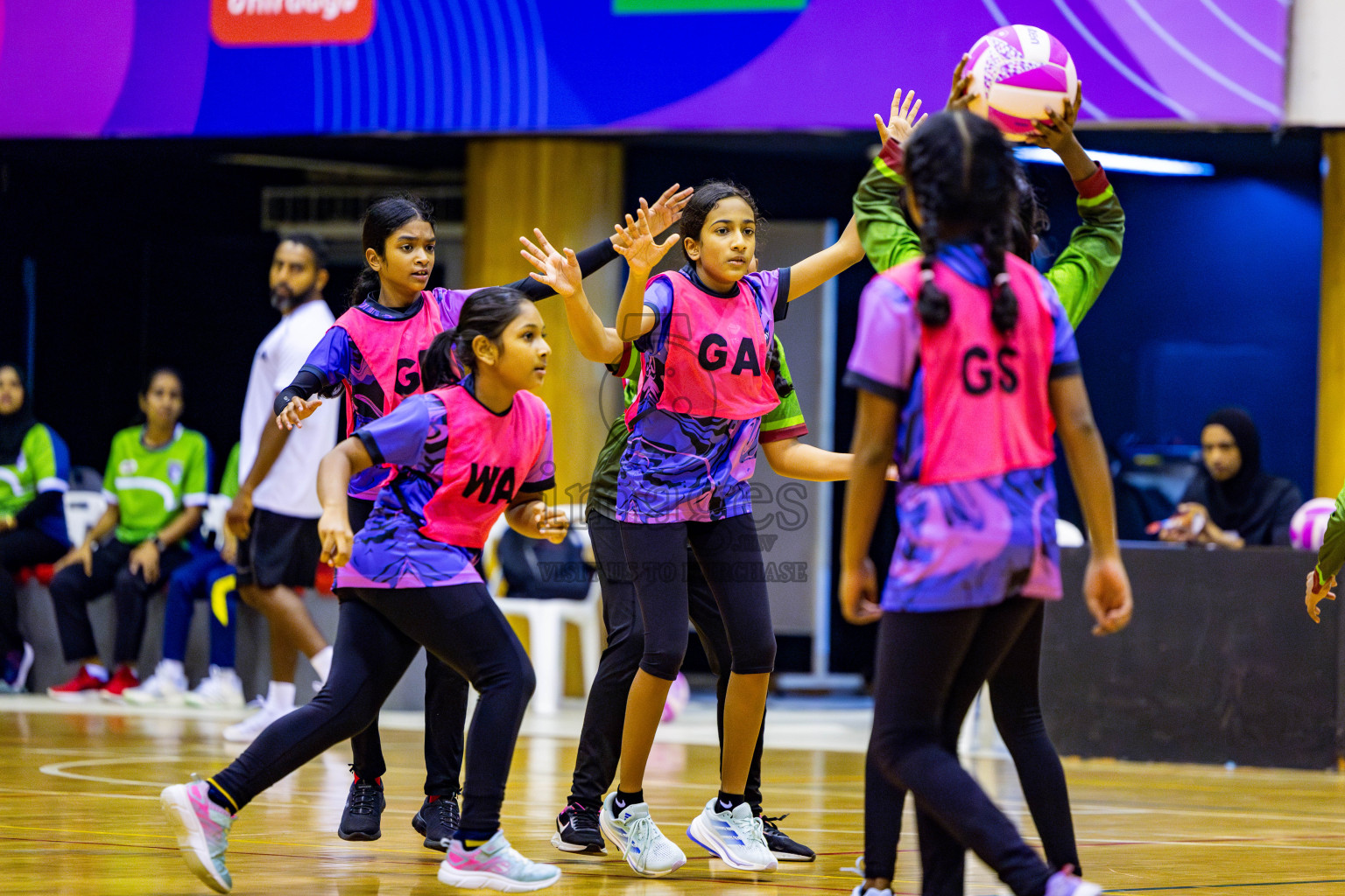 Netgen A vs N Sports Academy A in Day 3 of 3rd Netball Junior Championship, held at Social Center on Tuesday, 21st January 2025 . Photos: Nausham Waheed / images.mv