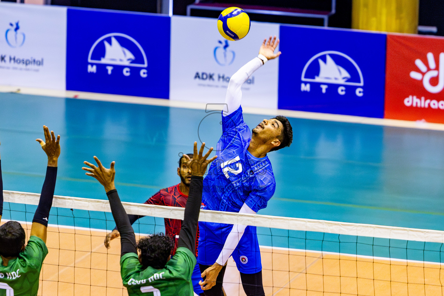 Police Club vs Club HDC in Semi Final of MILO VAM Cup 2024 Men's Division was held in Social Center Indoor Hall on Friday, 1st September 2024. Photos: Nausham Waheed / images.mv