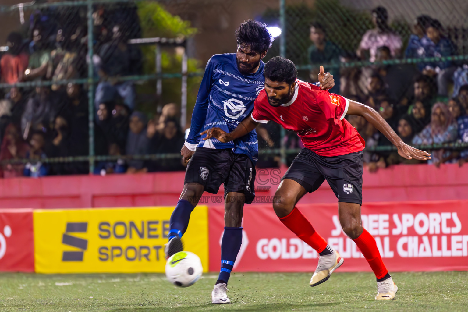 K Gaafaru vs K Himmafushi in Day 22 of Golden Futsal Challenge 2024 was held on Monday , 5th February 2024 in Hulhumale', Maldives
Photos: Ismail Thoriq / images.mv