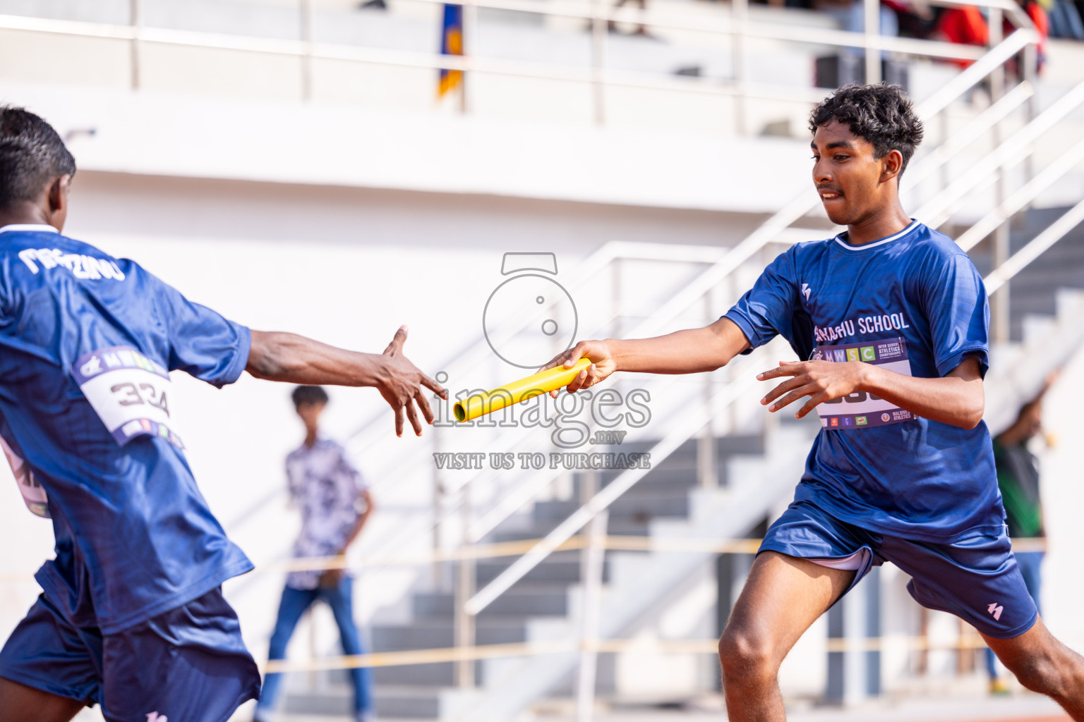 Day 5 of MWSC Interschool Athletics Championships 2024 held in Hulhumale Running Track, Hulhumale, Maldives on Wednesday, 13th November 2024. Photos by: Ismail Thoriq / Images.mv