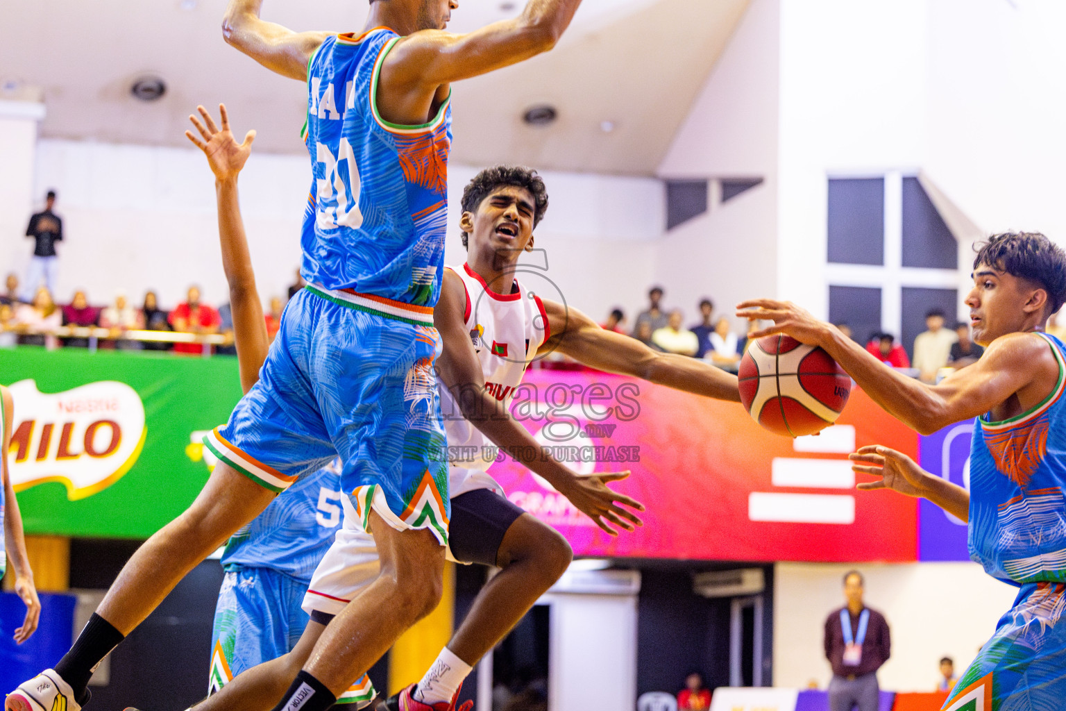Maldives vs India in Day 2 of Under 16 Asian Cup SABA Qualifiers 2025 was held in Social Center, Male', Maldives on Friday, 13th June 2025. Photos: Nausham Waheed / images.mv