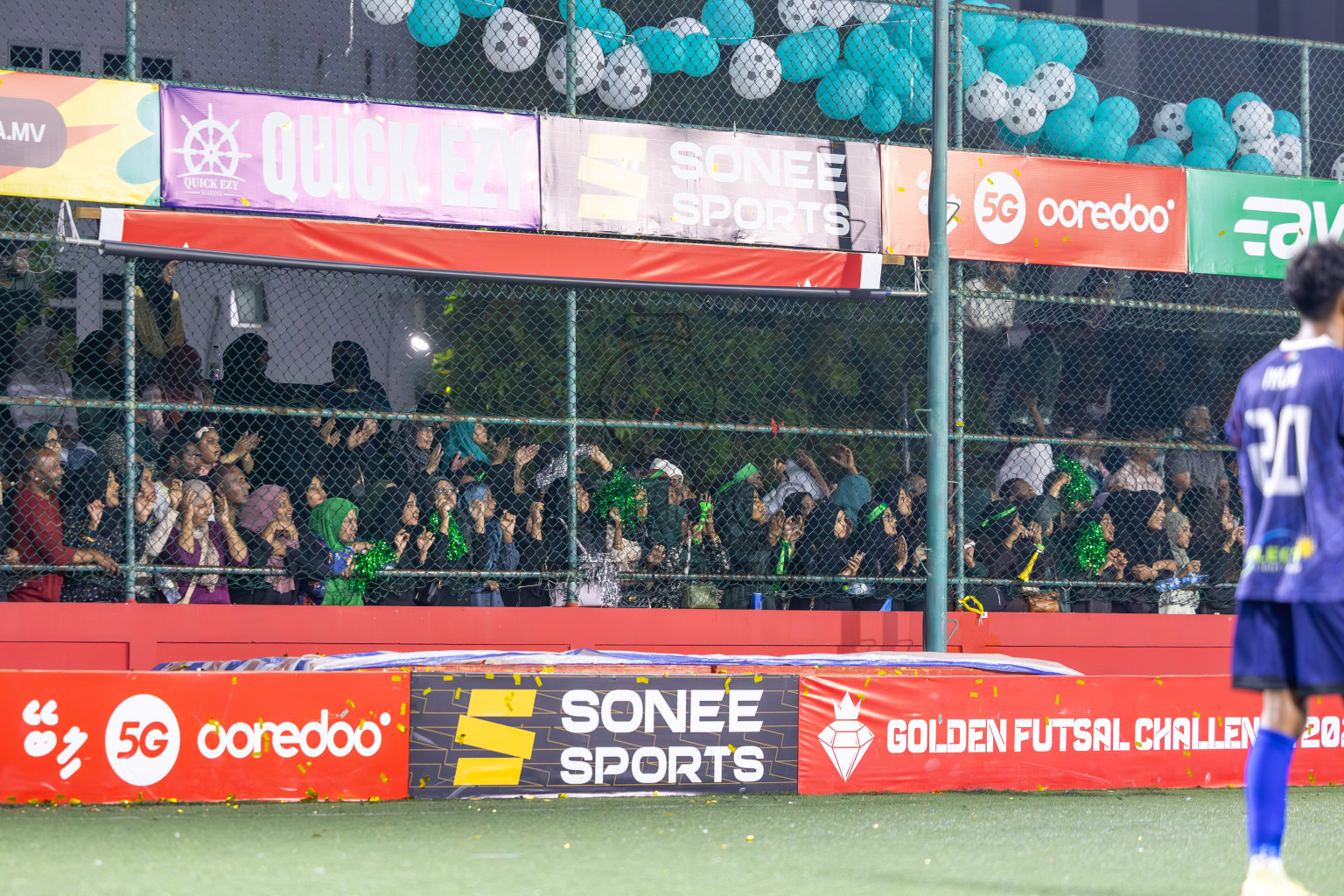 N Holhudhoo vs N Miladhoo in Noonu Atoll Final in Day 24 of Golden Futsal Challenge 2025 was held on Tuesday , 28th January 2025, in Hulhumale', Maldives. Photos: Ismail Thoriq / images.mv