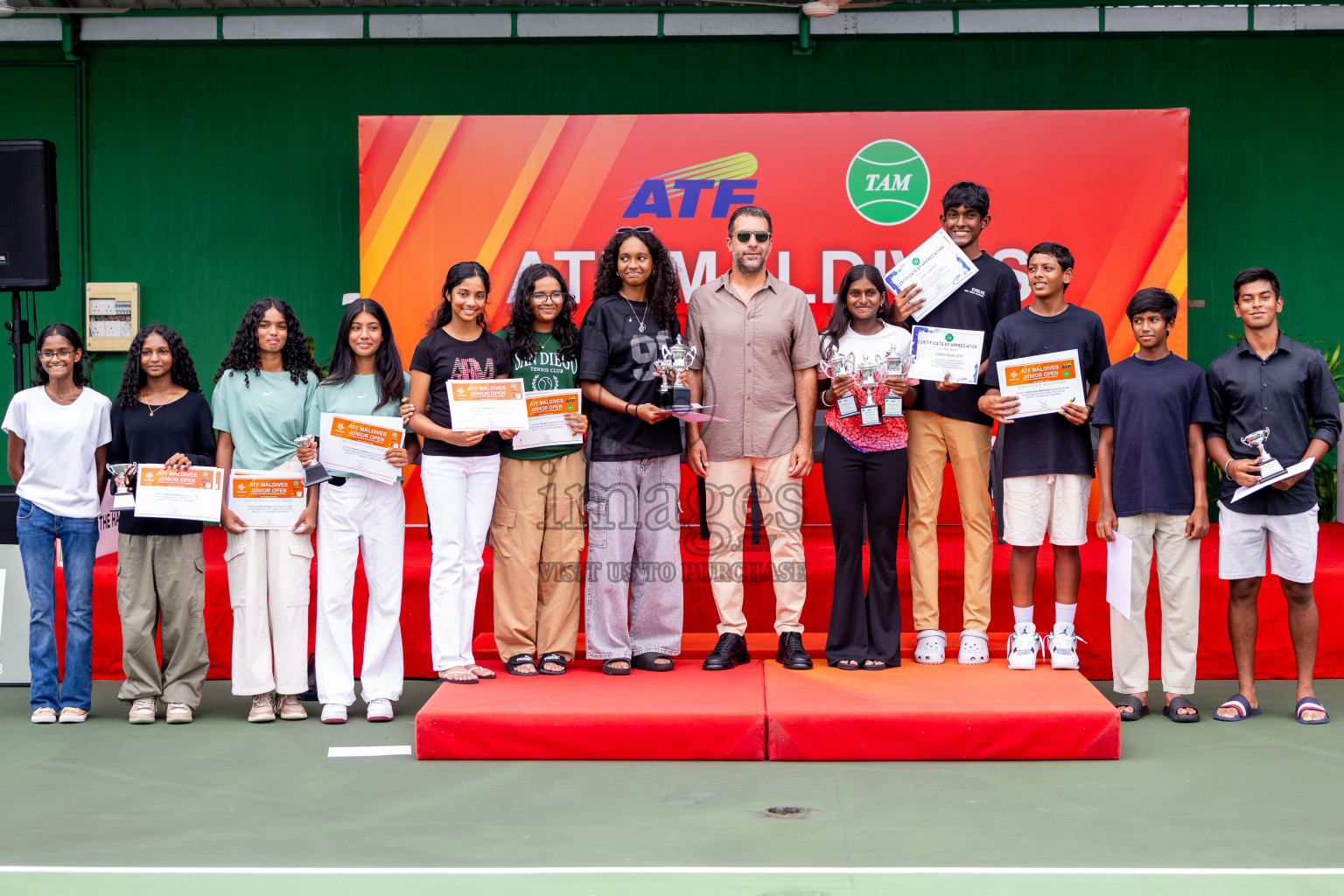 Finals of ATF Maldives Junior Open Tennis was held in Male' Tennis Court, Male', Maldives on Saturday, 21st December 2024. Photos: Nausham Waheed/ images.mv