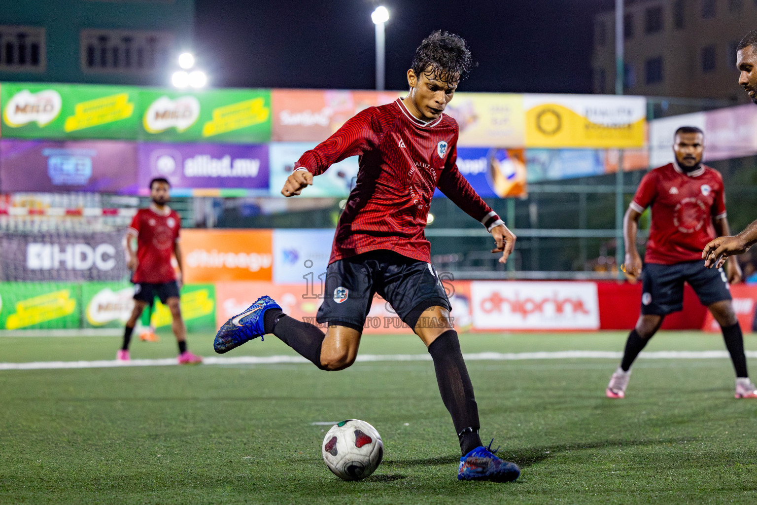 TEAM MMA vs CLUB 220 in the Semi-finals of Club Maldives Classic 2024 held in Rehendi Futsal Ground, Hulhumale', Maldives on Tuesday, 19th September 2024. 
Photos: Nausham Waheed / images.mv