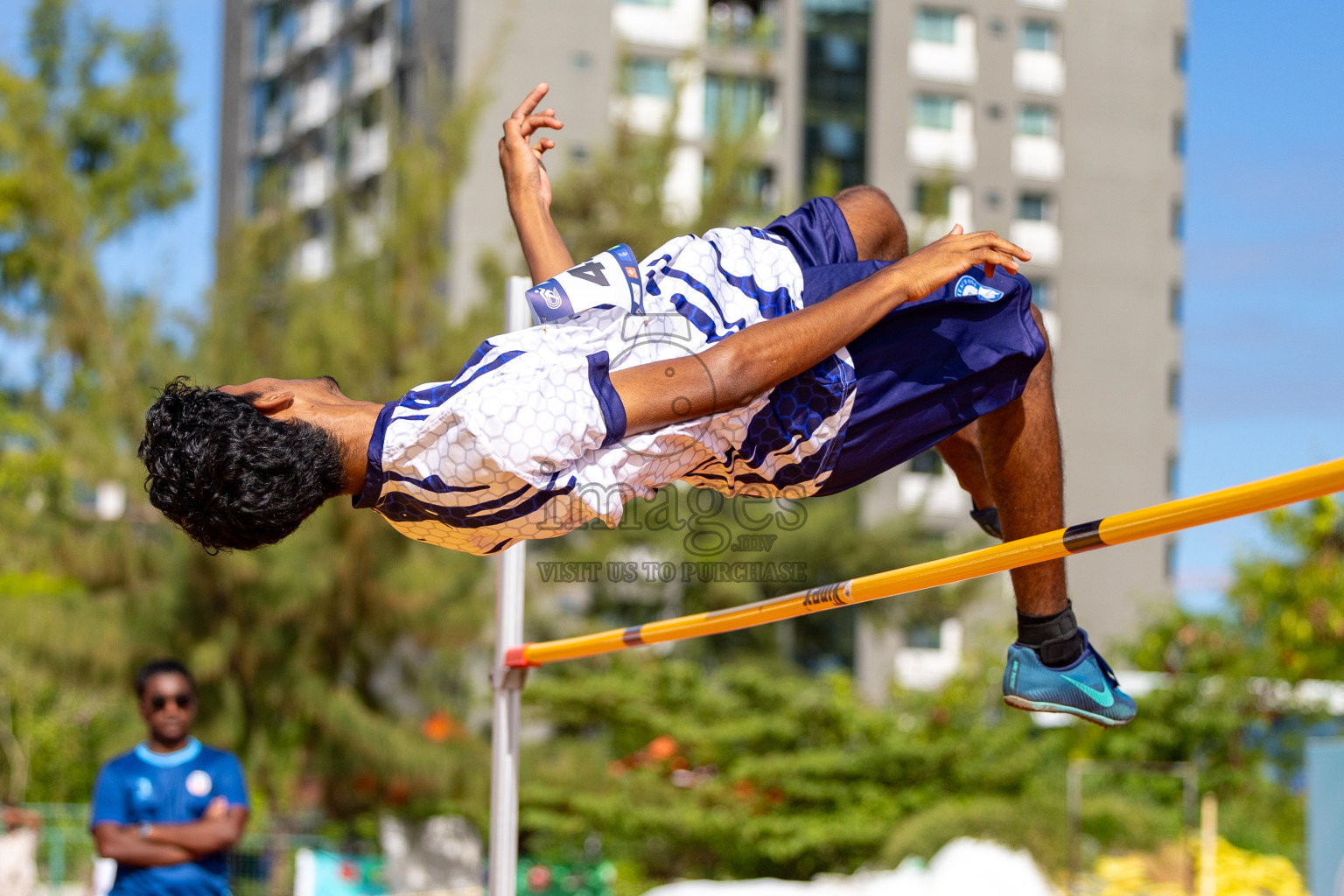 Day 2 of MWSC Interschool Athletics Championships 2024 held in Hulhumale Running Track, Hulhumale, Maldives on Sunday, 10th November 2024. 
Photos by:  Hassan Simah / Images.mv