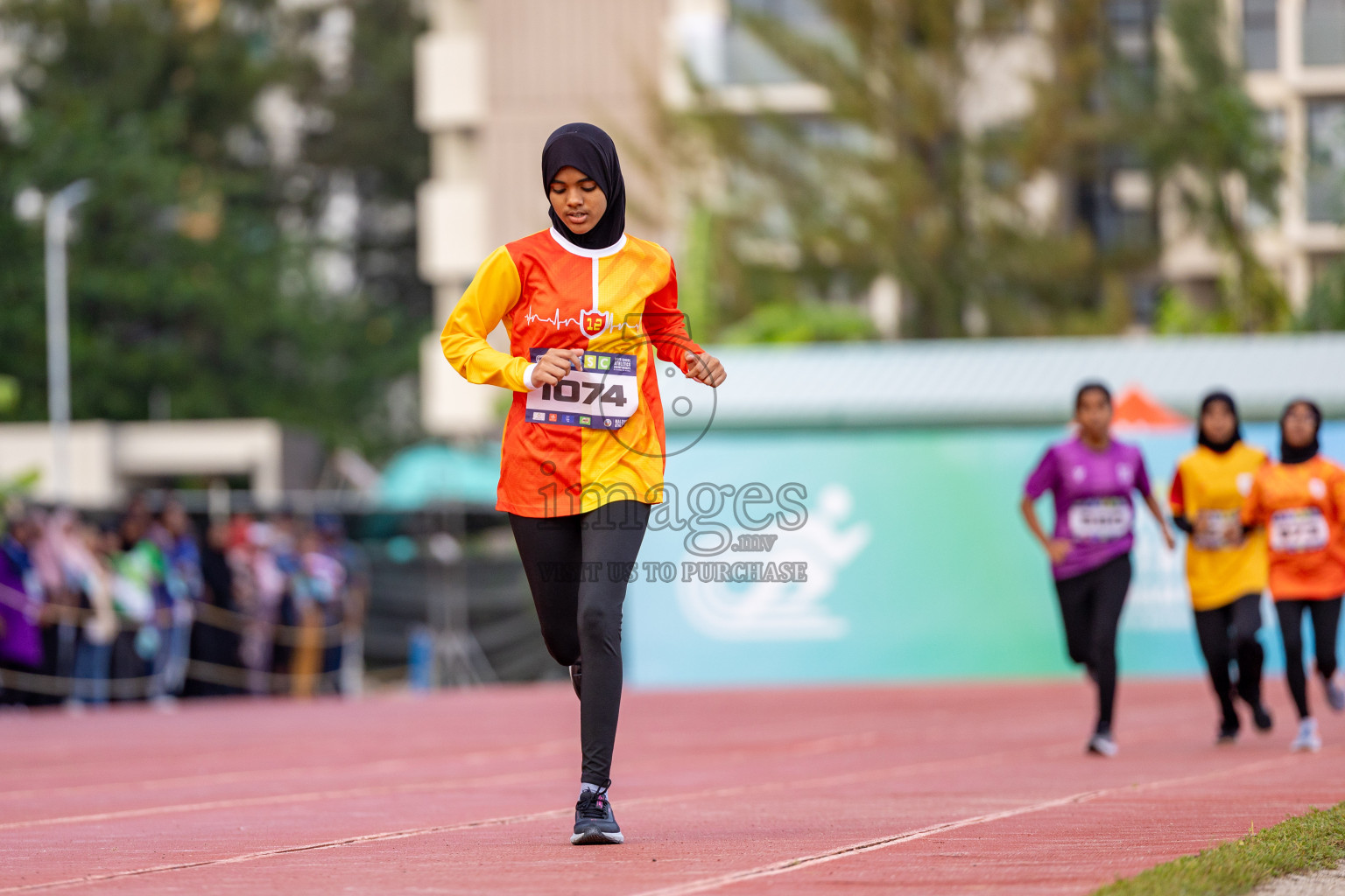 Day 2 of MWSC Interschool Athletics Championships 2024 held in Hulhumale Running Track, Hulhumale, Maldives on Sunday, 10th November 2024. 
Photos by: Hassan Simah / Images.mv