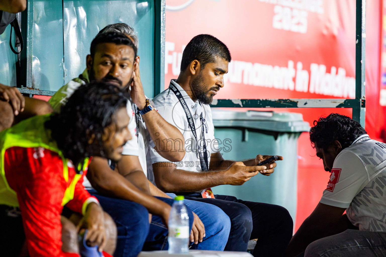 DH Maaenboodhoo vs DH Kudahuvadhoo in Dhaalu Atoll Finals in Day 25 of Golden Futsal Challenge 2025 was held on Wednesday , 28th January 2025, in Hulhumale', Maldives. Photos: Nausham Waheed / images.mv