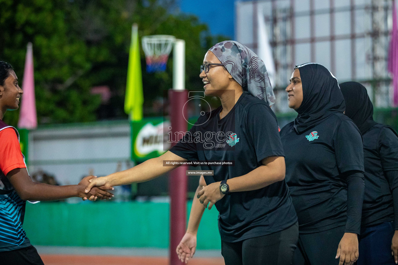 Day 6 of 20th Milo National Netball Tournament 2023, held in Synthetic Netball Court, Male', Maldives on 4th June 2023 Photos: Nausham Waheed/ Images.mv