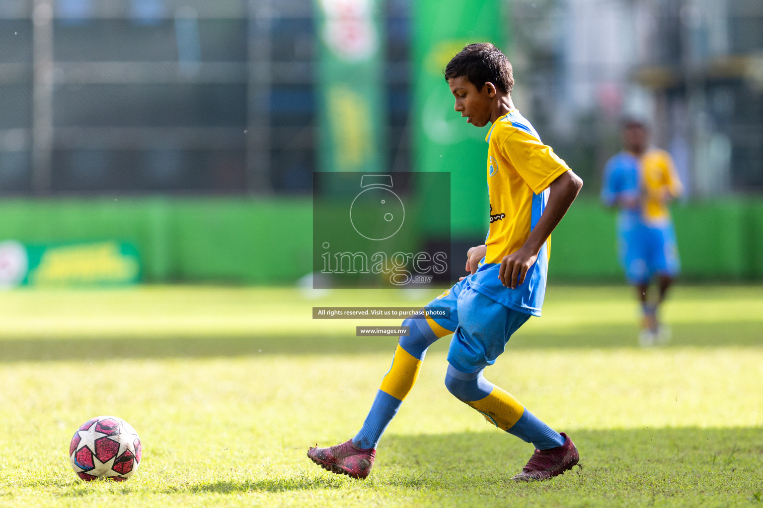 Day 2 of MILO Academy Championship 2023 (u14) was held in Henveyru Stadium Male', Maldives on 4th November 2023. Photos: Nausham Waheed / images.mv