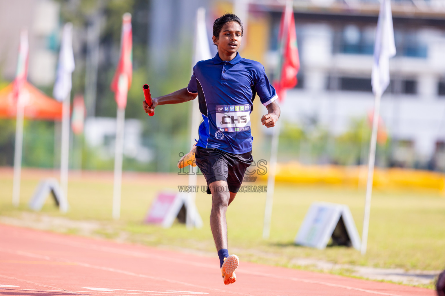 Day 6 of MWSC Interschool Athletics Championships 2024 held in Hulhumale Running Track, Hulhumale, Maldives on Thursday, 14th November 2024. Photos by: Nausham Waheed / Images.mv