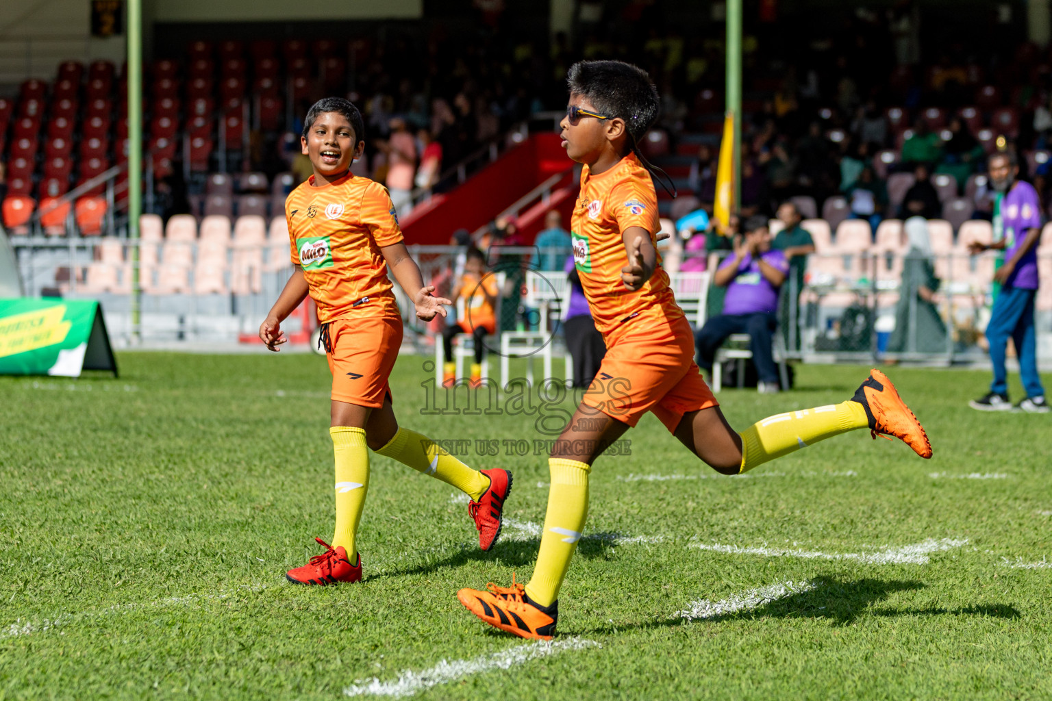 Day 1 of MILO Kids Football Fiesta was held at National Stadium in Male', Maldives on Friday, 23rd February 2024. 
Photos: Hassan Simah / images.mv