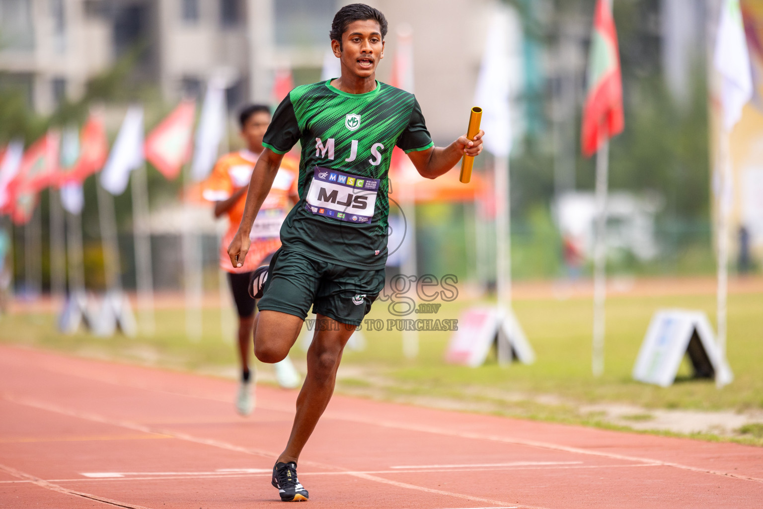 Day 5 of MWSC Interschool Athletics Championships 2024 held in Hulhumale Running Track, Hulhumale, Maldives on Wednesday, 13th November 2024. Photos by: Raif Yoosuf / Images.mv