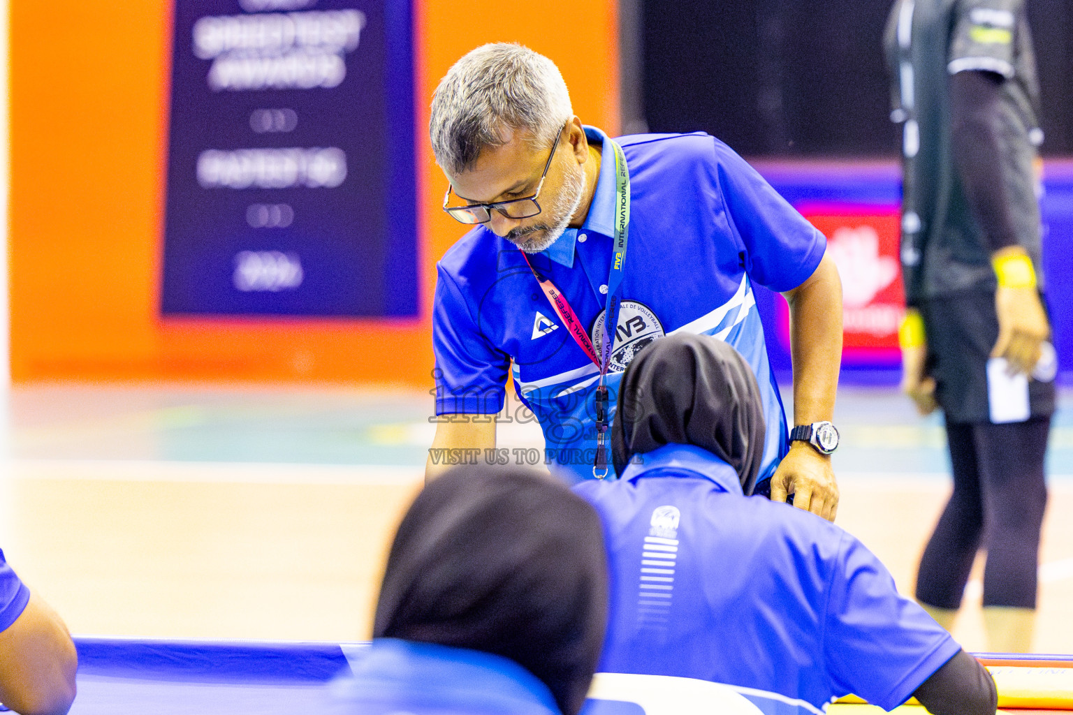 Dhivehi Sifainge Club vs Huraa Community Club in Semi Finals of MILO VAM Cup 2025 held in Male', Maldives on Tuesday, 1st July 2025 at Social Center Indoor Hall Photos By: Nausham Waheed / images.mv