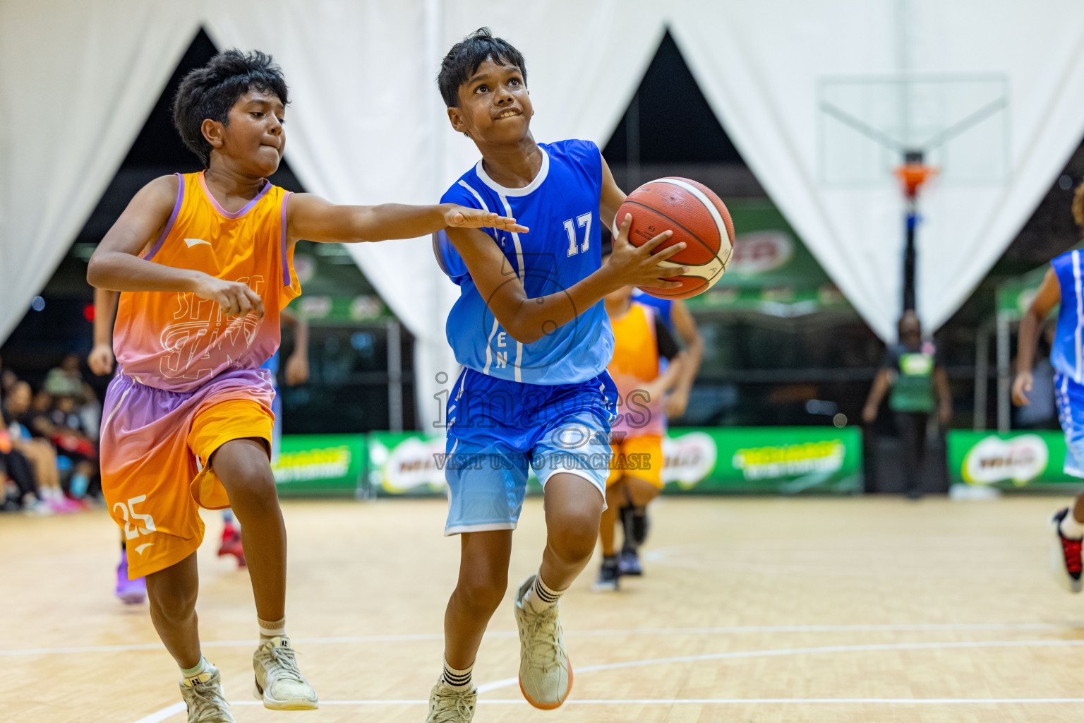 Milo 5 x 5 Junior Challenge 2025 - Basketball tournament held in Basketball Training Center, Male', Maldives on Thursday, 09th October 2025. 
Photo by: Hassan Simah / Images.mv