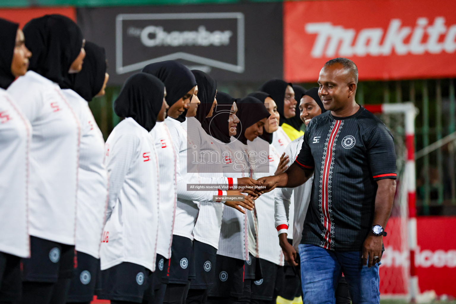 Hulhumale Hospital vs Prison RC in 18/30 Futsal Fiesta Classic 2023 held in Hulhumale, Maldives, on Monday, 17th July 2023 Photos: Nausham Waheed / images.mv