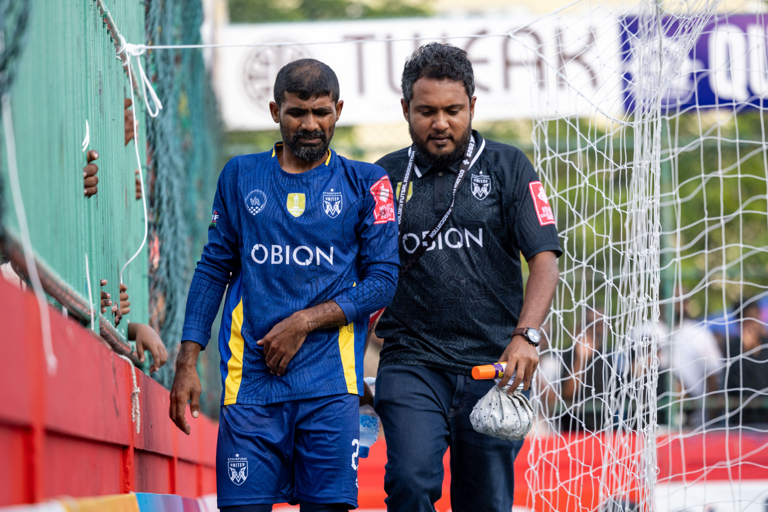 B Eydhafushi vs B Thulhaadhoo in Day 13 of Golden Futsal Challenge 2025 was held on Friday, 17th January 2025, in Hulhumale', Maldives 
Photos: Hassan Simah / images.mv