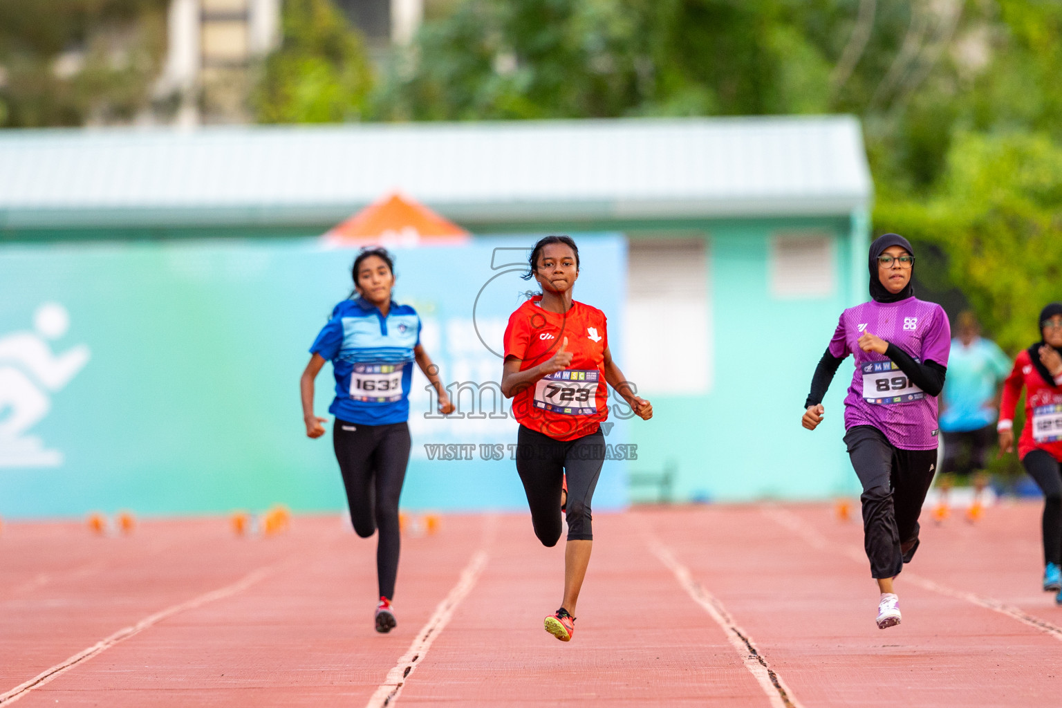 Day 1 of MWSC Interschool Athletics Championships 2024 held in Hulhumale Running Track, Hulhumale, Maldives on Saturday, 9th November 2024. Photos by: Ismail Thoriq / Images.mv