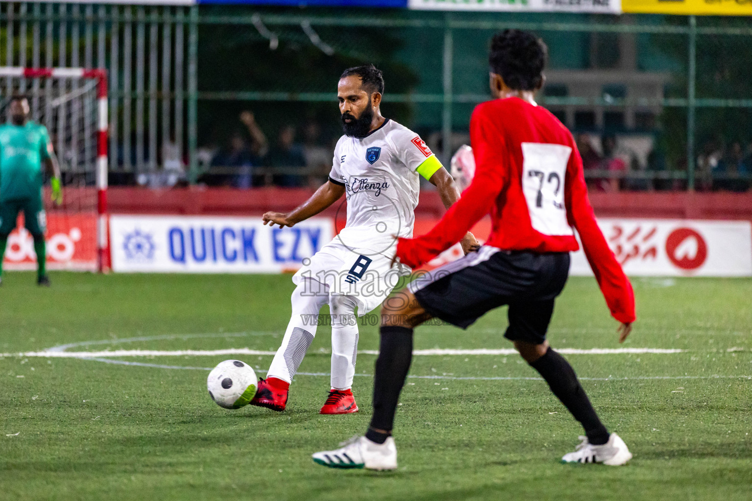 M. Raiymandhoo vs M. Veyvah in Day 19 of Golden Futsal Challenge 2024 was held on Friday, 2nd February 2024 in Hulhumale', Maldives Photos: Hassan Simah / images.mv